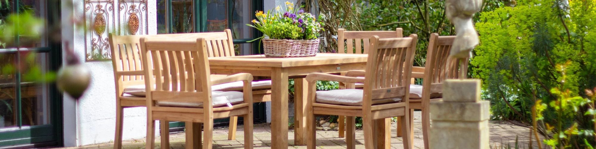 Gartenmöbel Set aus Teak Holz