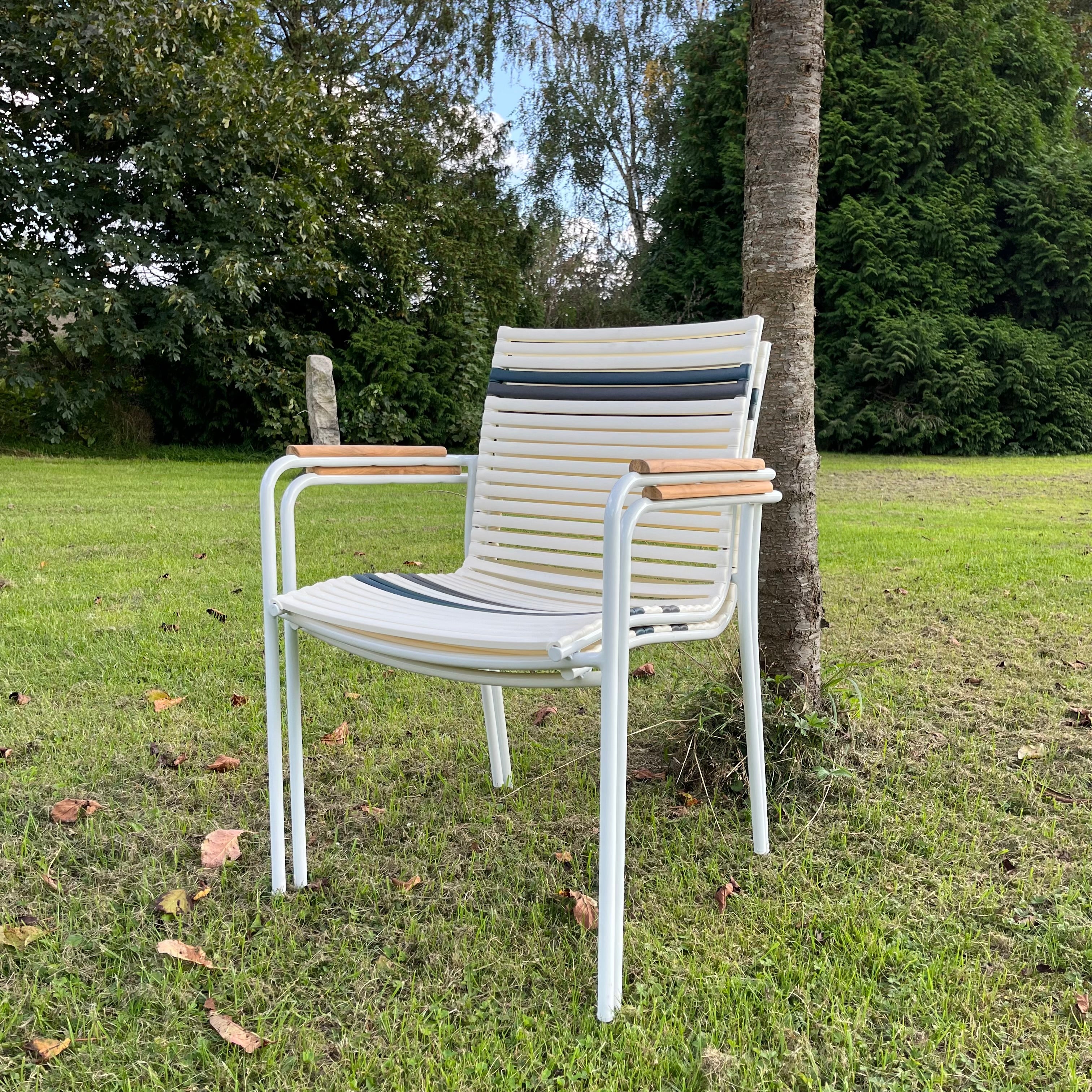 Stapelsessel Mailand, weiß anthrazit