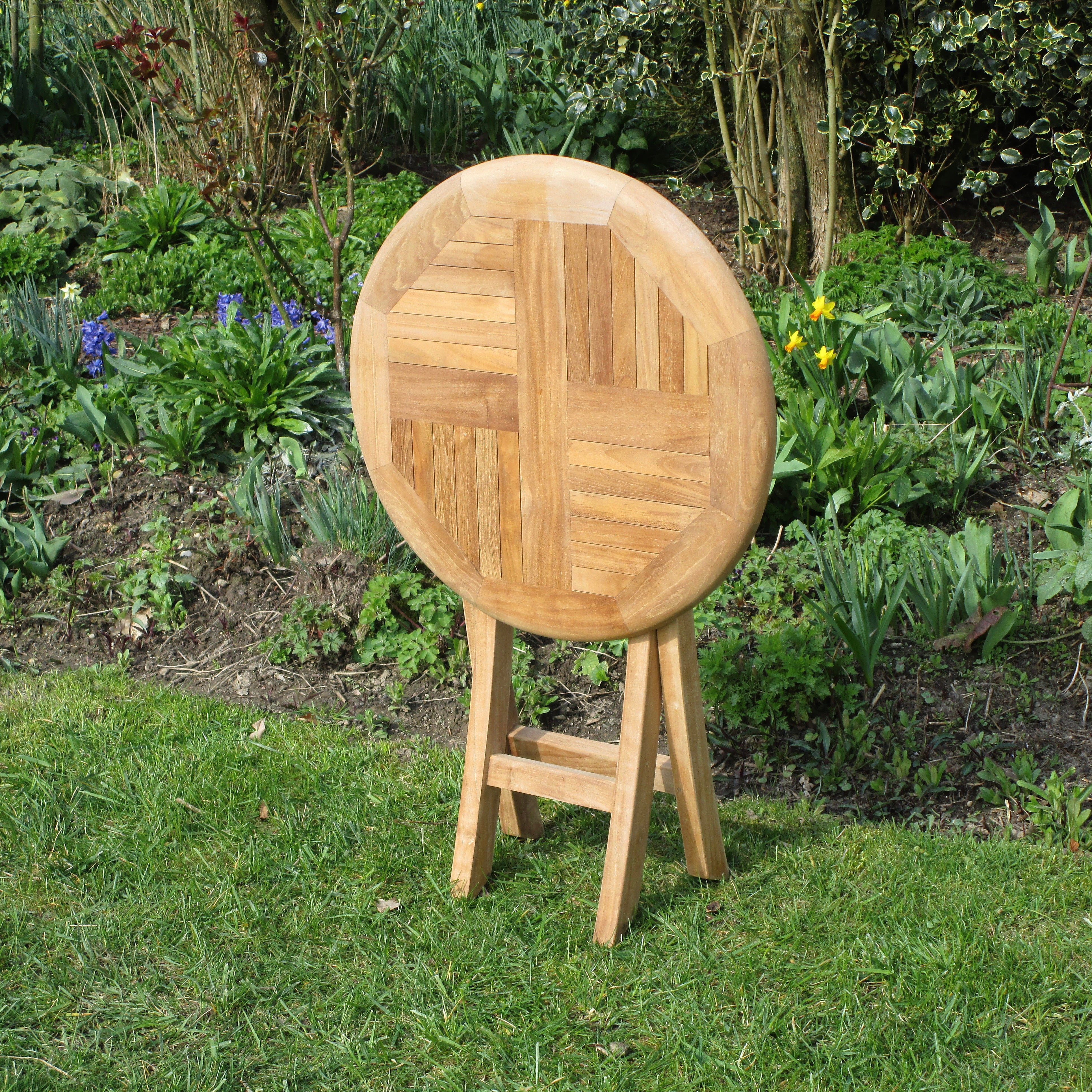 Kleiner Balkontisch klappbar Henley - rund, 50 cm