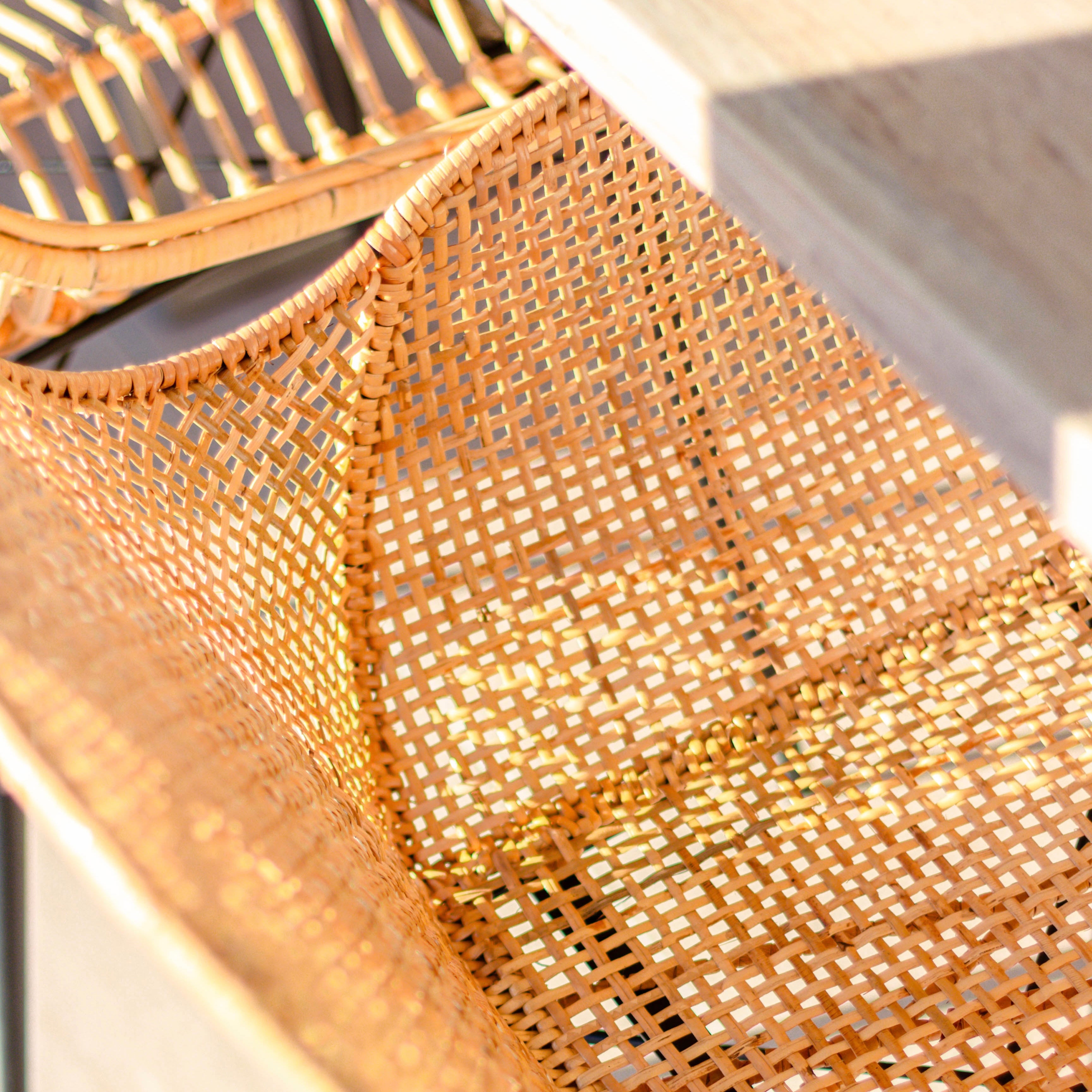 Rattansessel Mika, mit Metallgestell