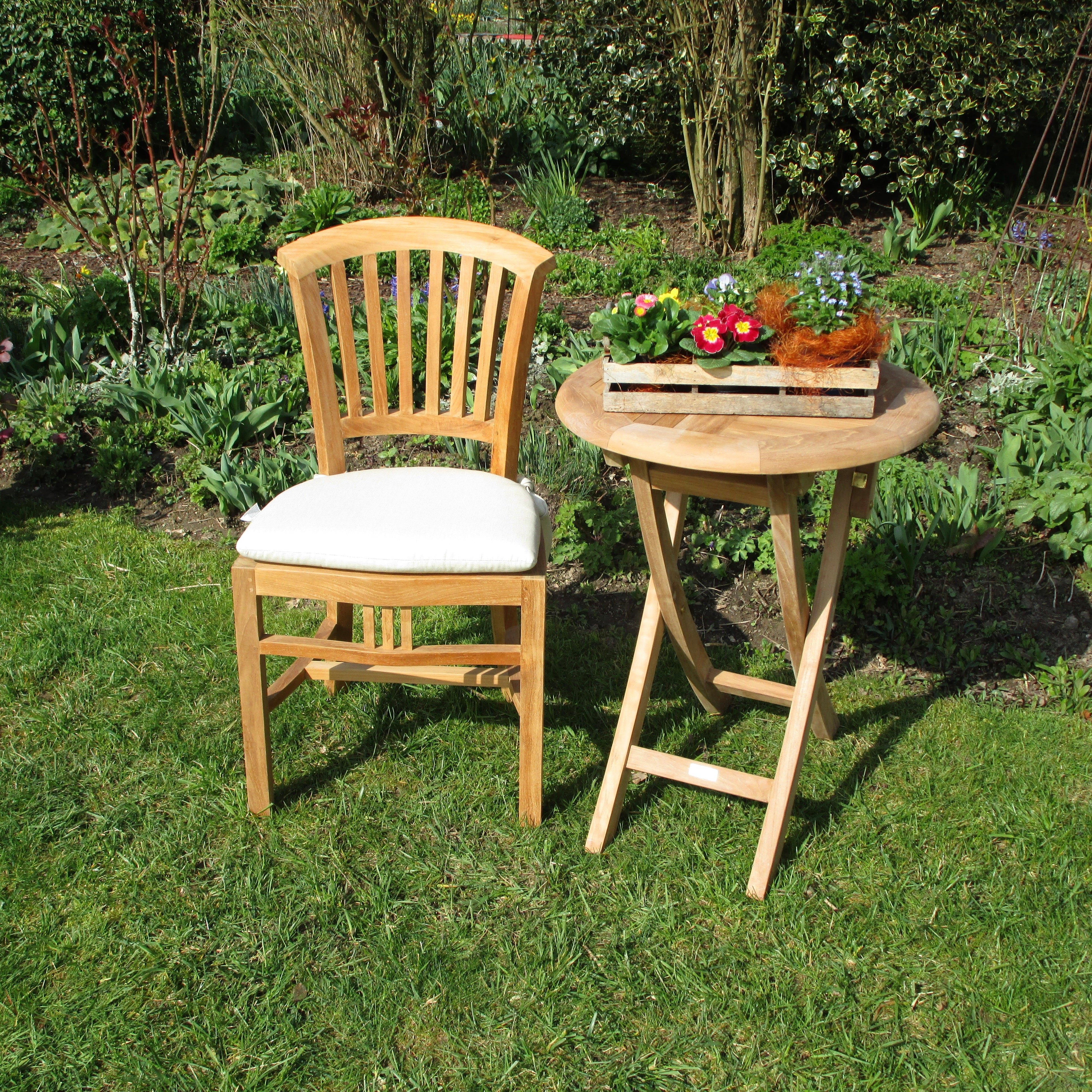 Kleiner Balkontisch klappbar Henley - rund, 50 cm