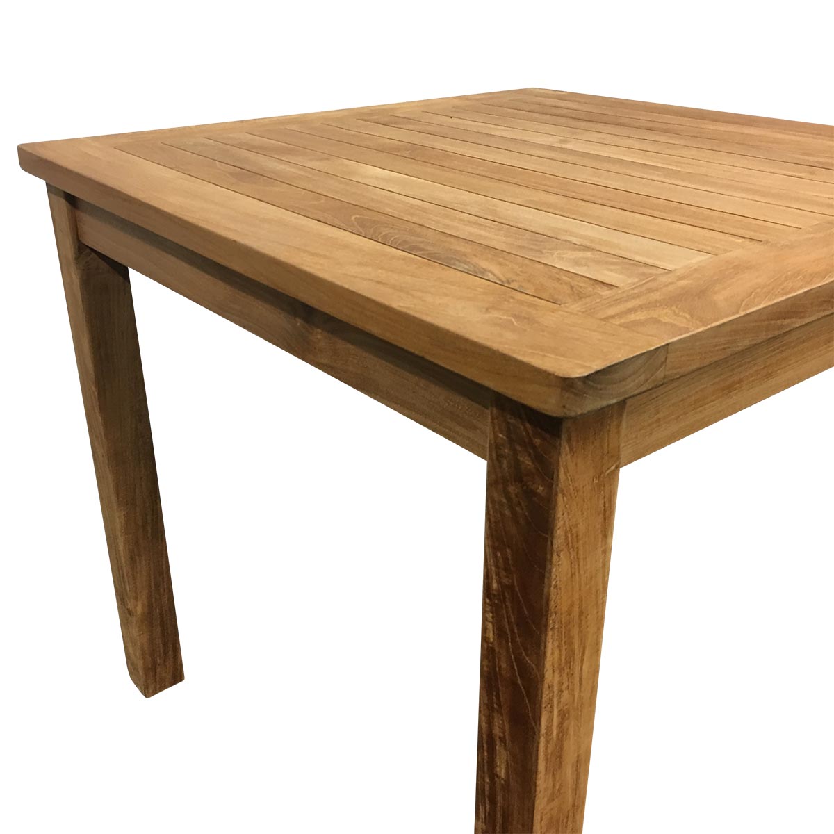 Teak Bistrotisch Classic - quadratisch, 80 x 80 cm