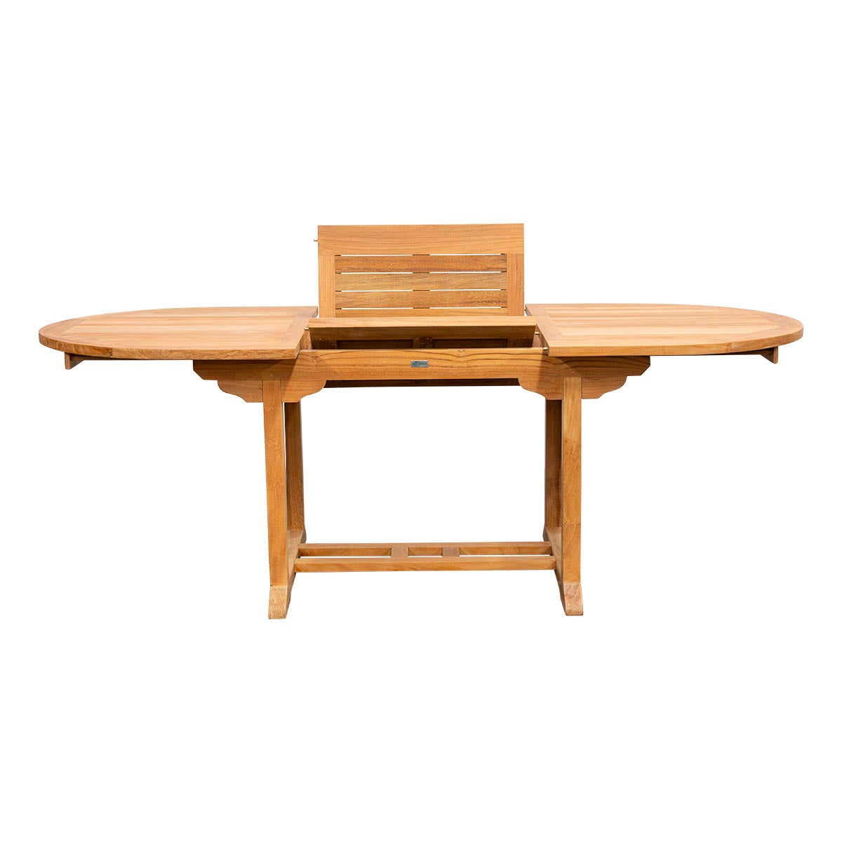 Teak Ausziehtisch Classic - oval, 150/210 x 90 cm