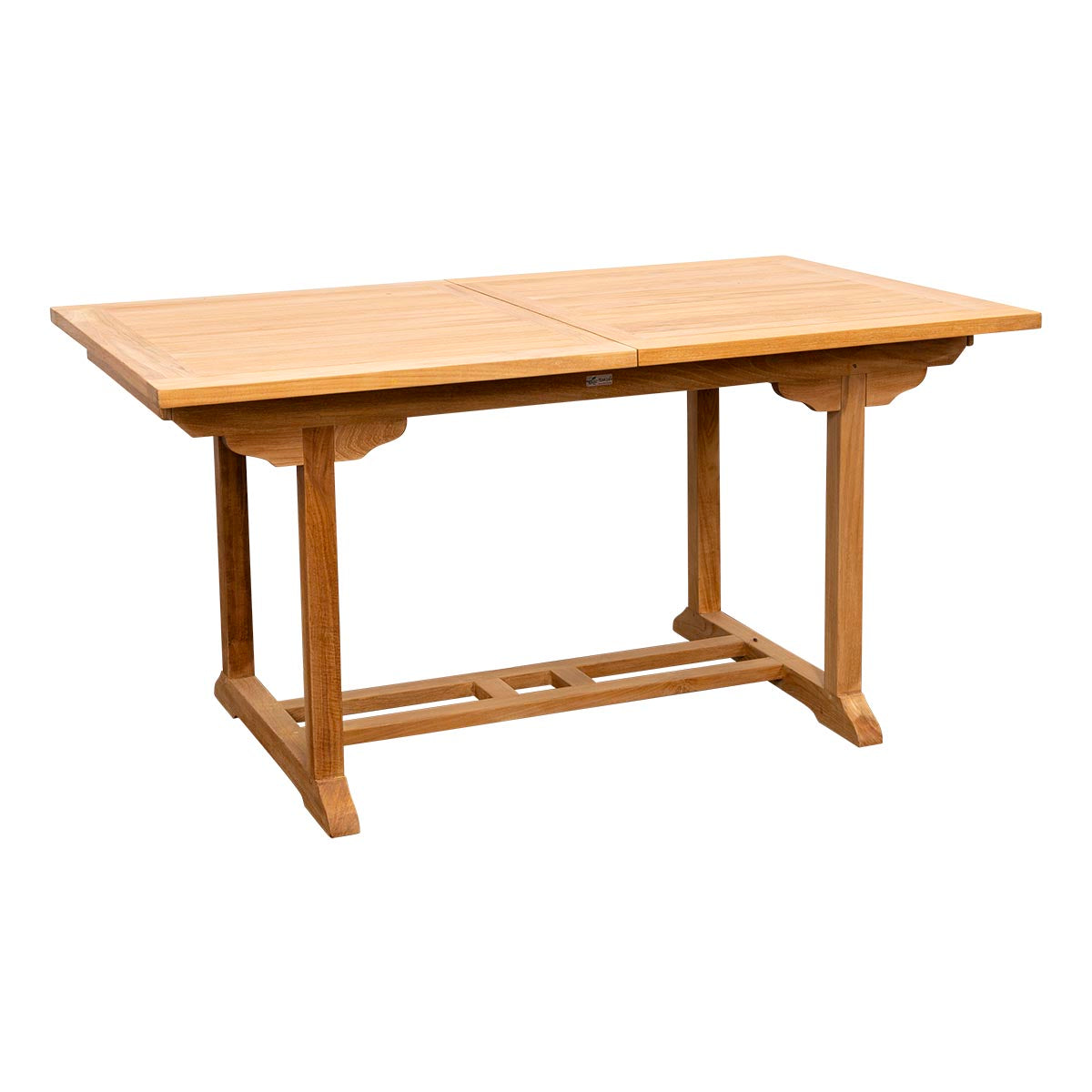 Teak Ausziehtisch Classic - rechteckig, 150/210 x 90 cm