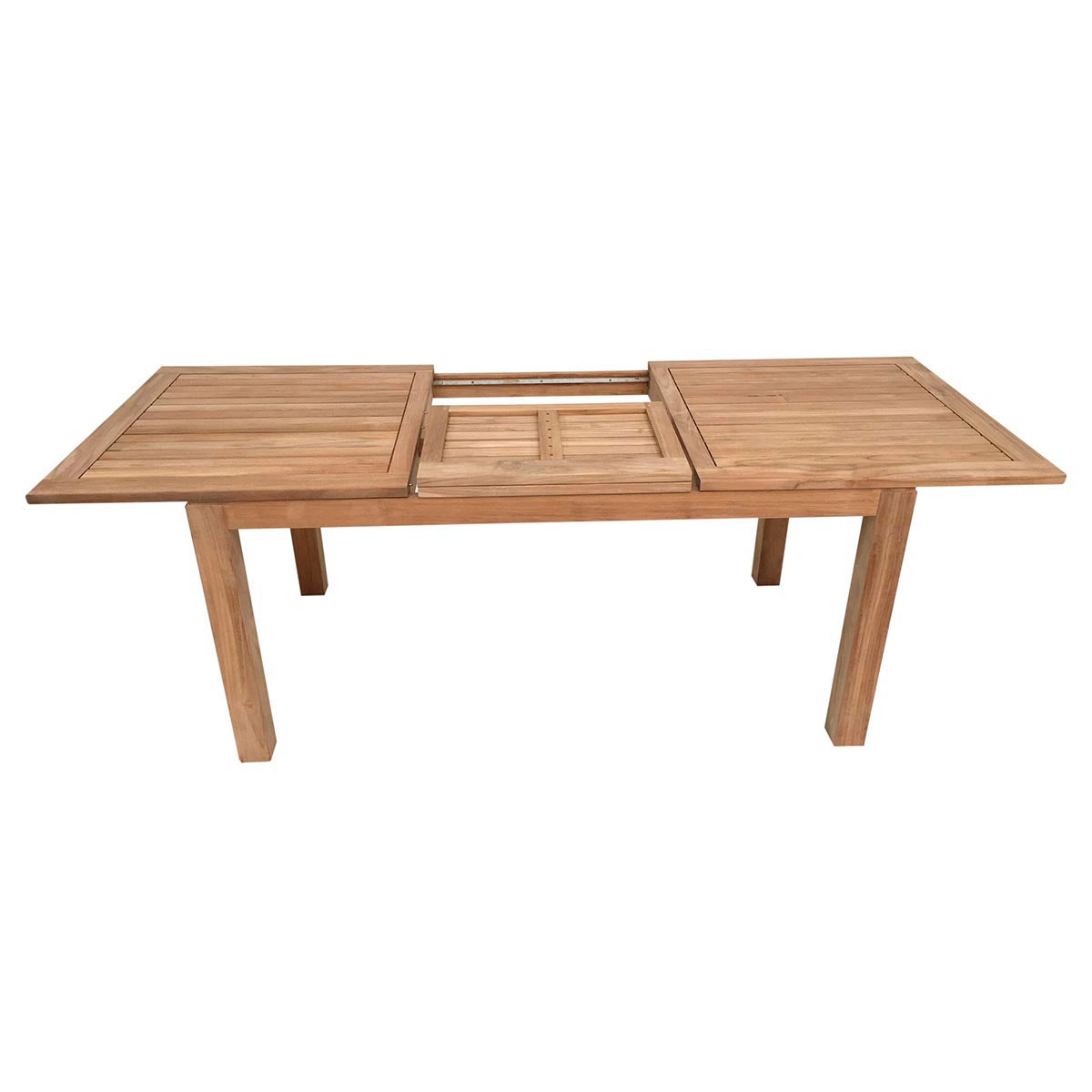 Teak Ausziehtisch Minimalistik, 200/300 x 100 cm