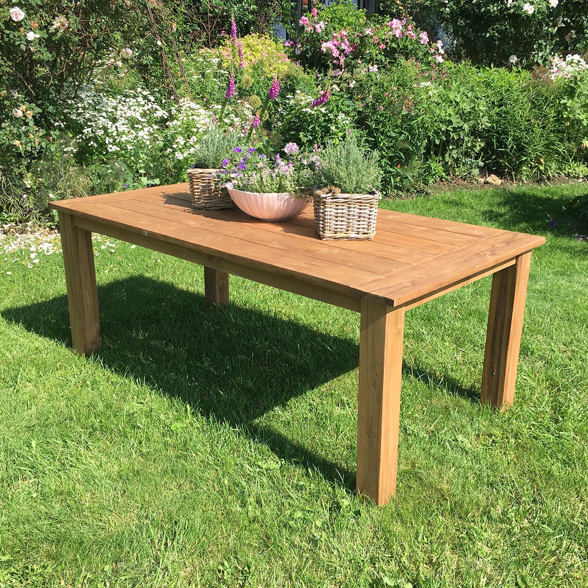 Sarah Gartentisch, rustikal, 220x100 cm