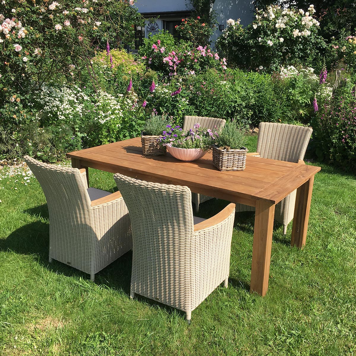 Sarah Gartentisch, rustikal, 220x100 cm