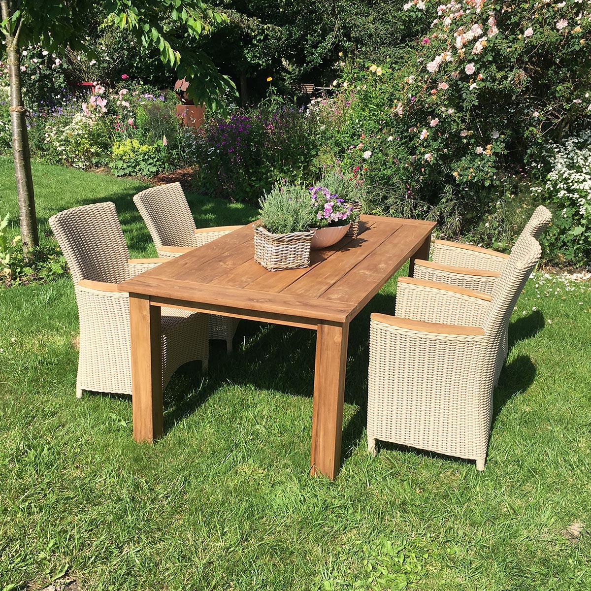 Sarah Gartentisch, rustikal, 250x100 cm