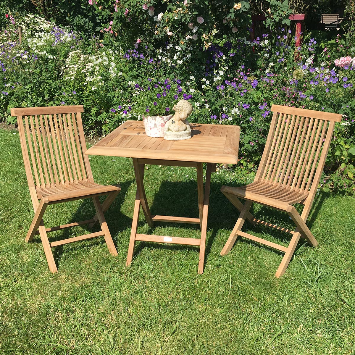 Teak Klapptisch Henley - Quadratisch, 60 x 60 cm