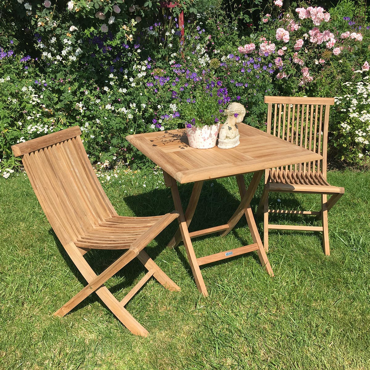 Teak Klapptisch Henley - Quadratisch, 60 x 60 cm