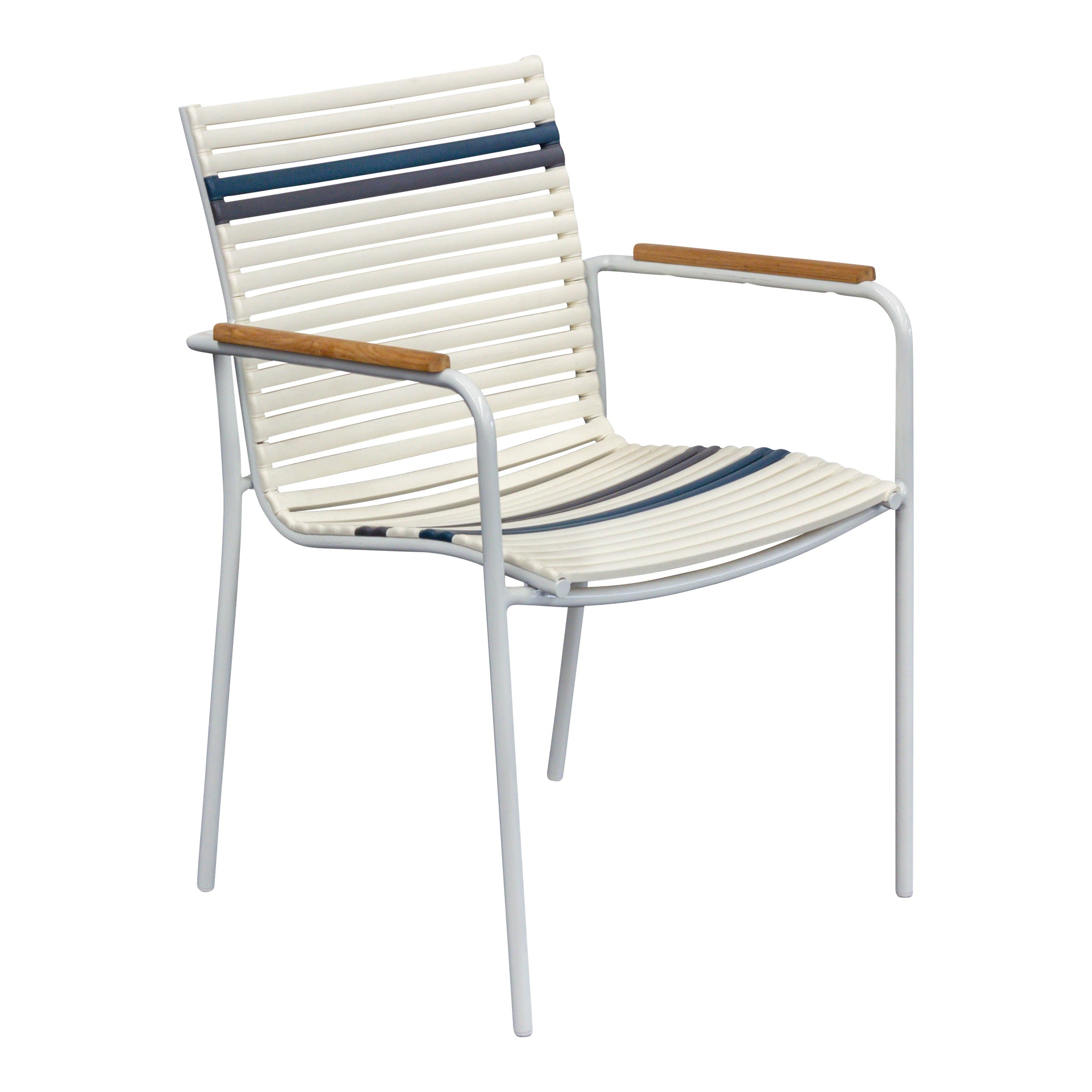 Stapelsessel Mailand, weiß anthrazit