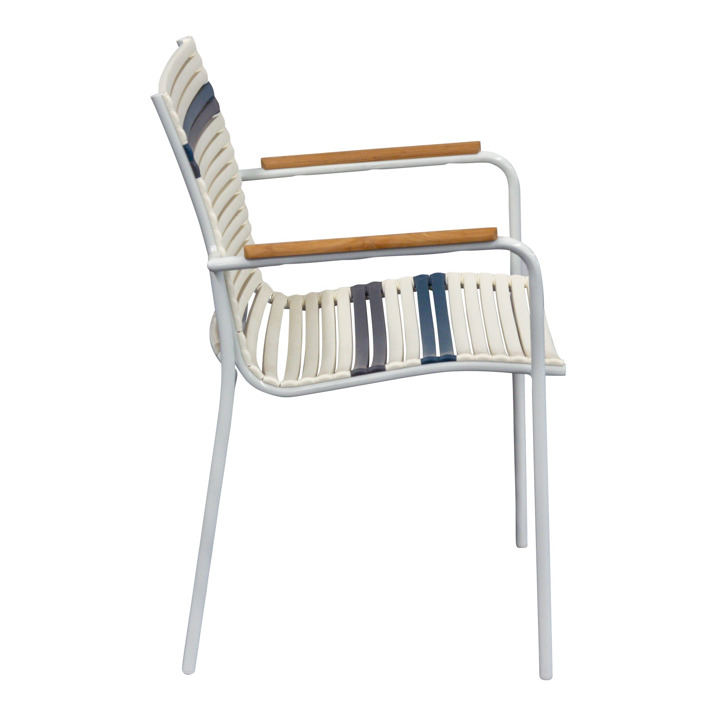 Stapelsessel Mailand, weiß anthrazit