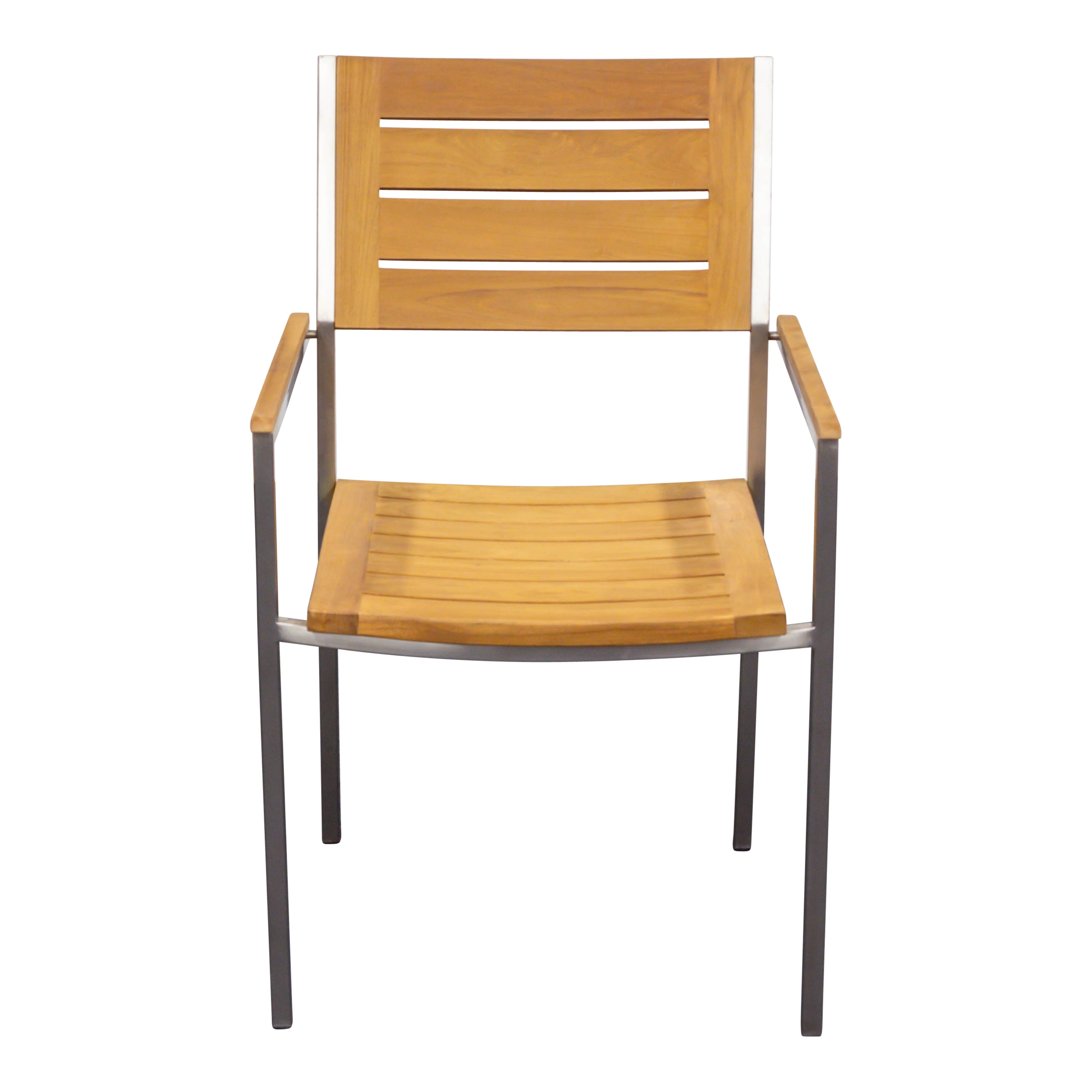 Teak Gartensessel Enova mit Edelstahl, Restposten