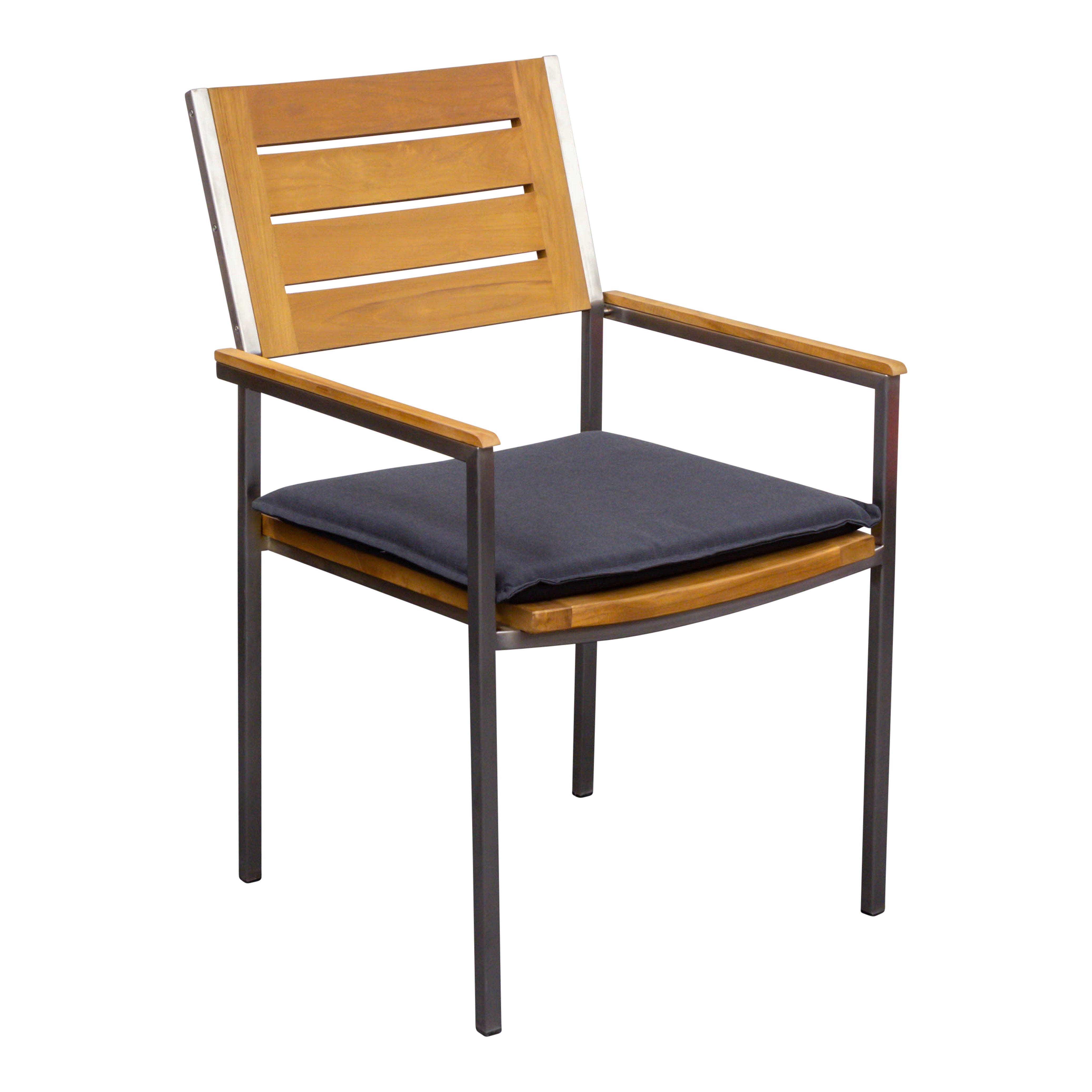 Teak Gartensessel Enova mit Edelstahl, Restposten