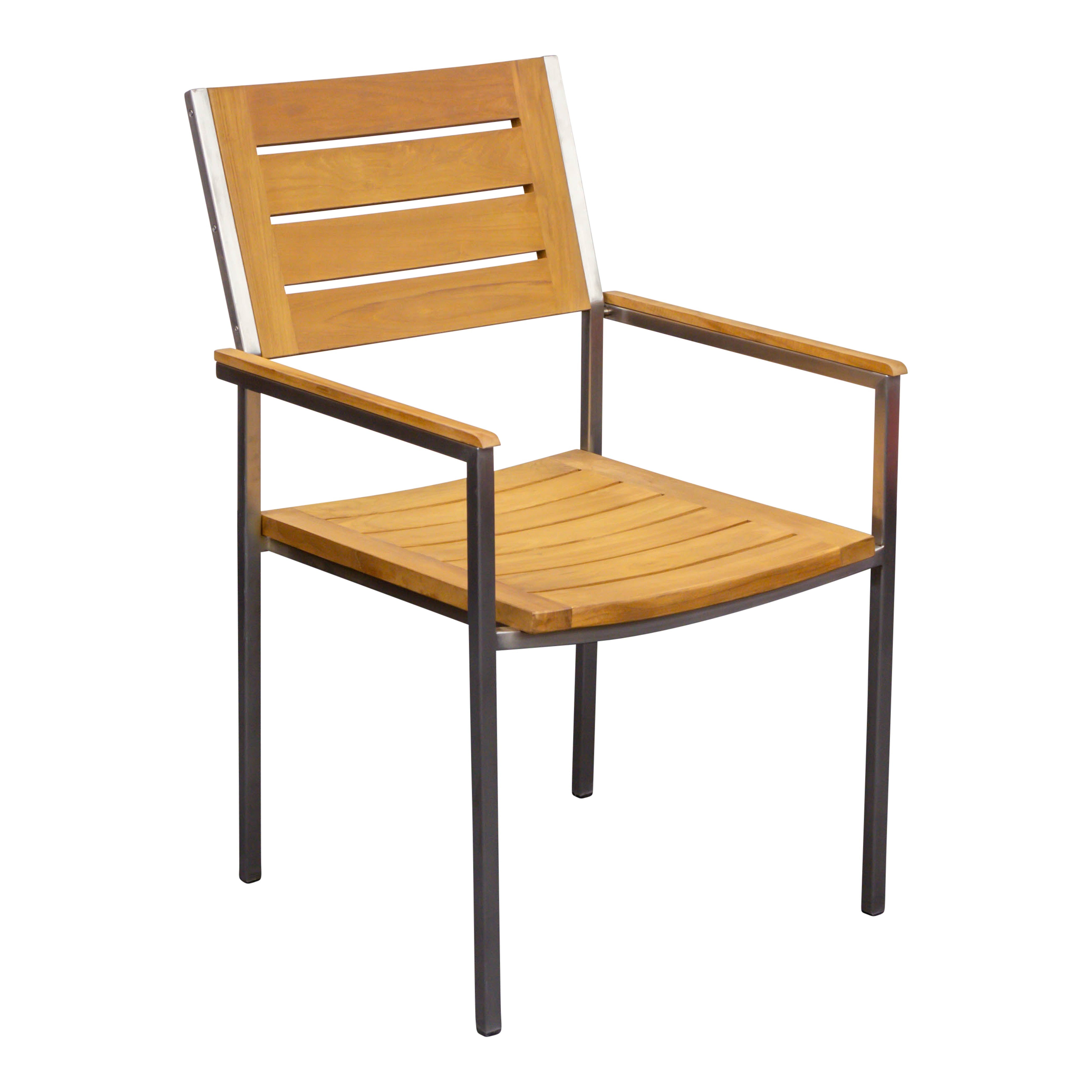 Teak Gartensessel Enova mit Edelstahl, Restposten