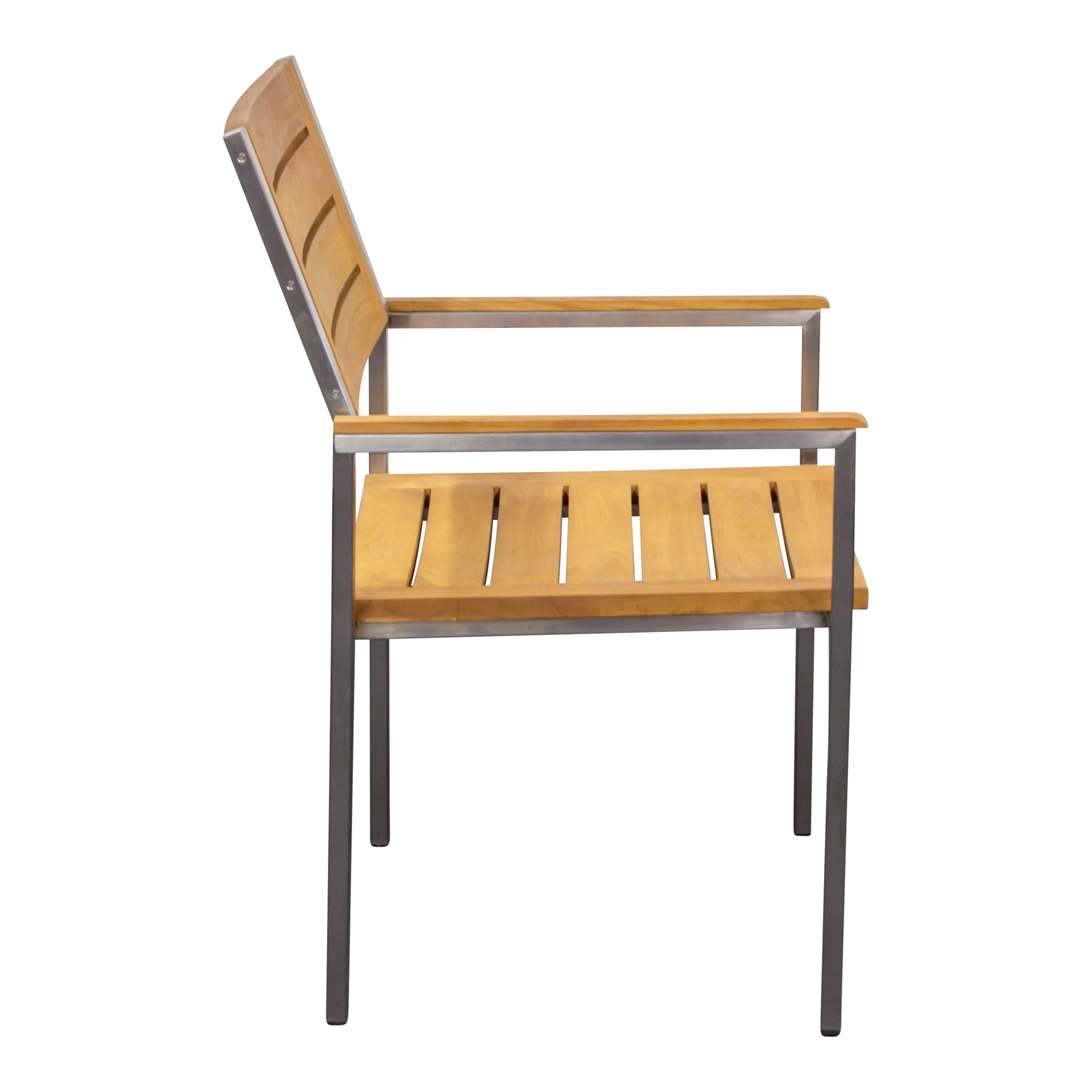 Teak Gartensessel Enova mit Edelstahl, Restposten