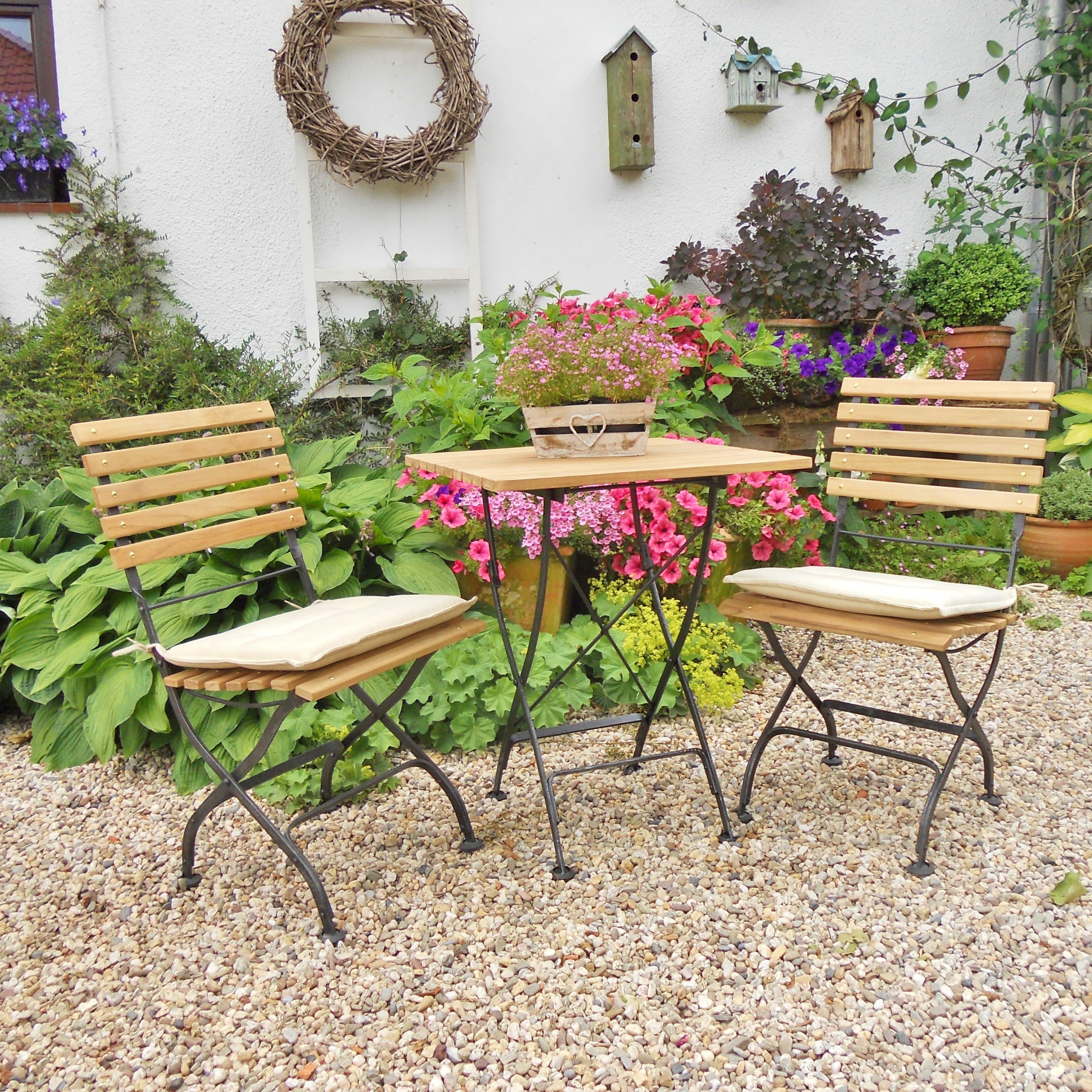 Teak Tisch Longlife - quadratisch, 80x80cm