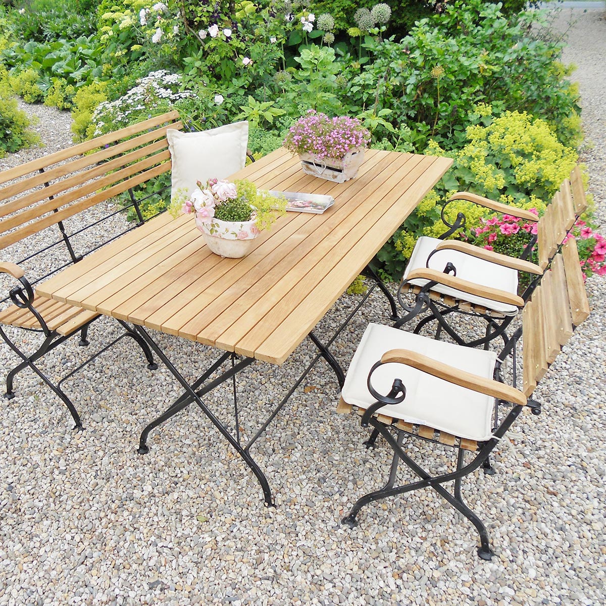 Teak Tisch Longlife - rechteckig, 180 x 80 cm