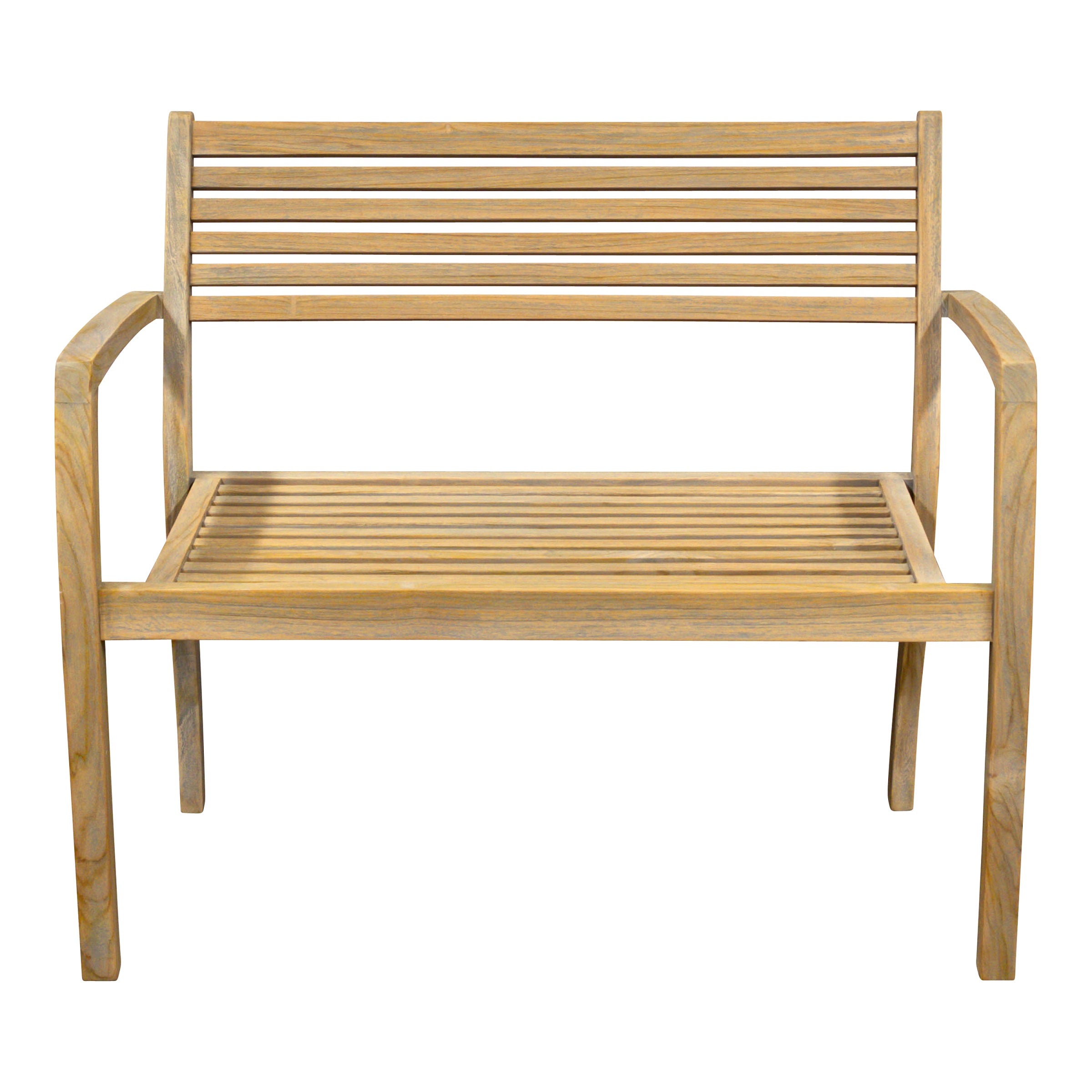 Teak Gartenbank Rinjani, 100cm, washed grey