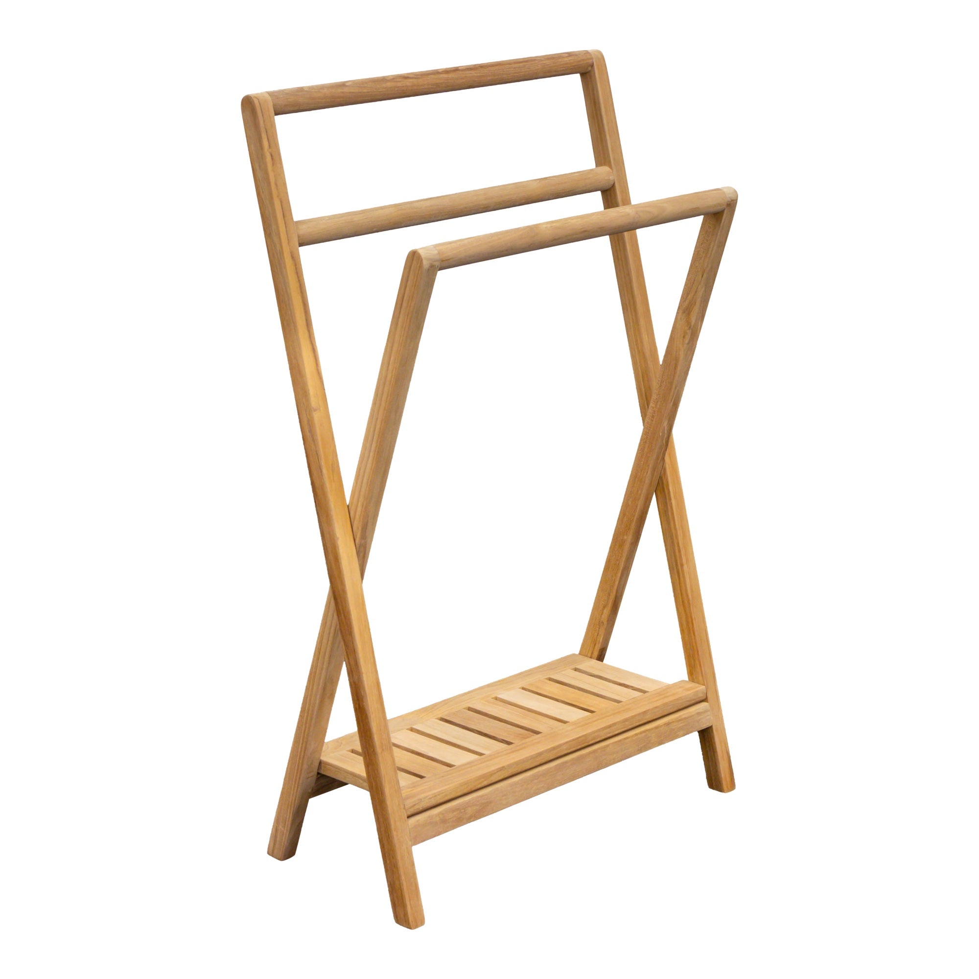 Teak Handtuchständer