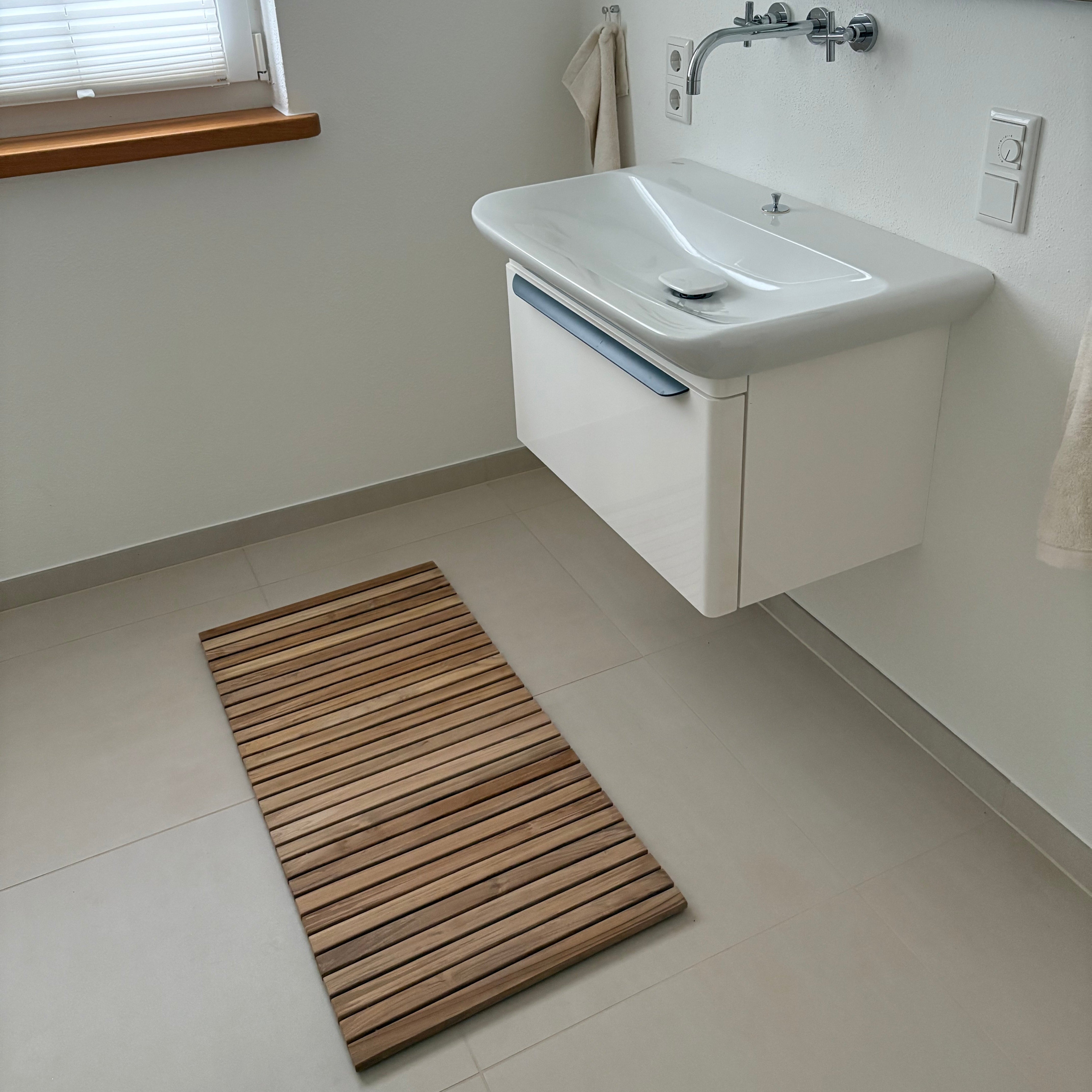 Teak Badematte, 50x100cm