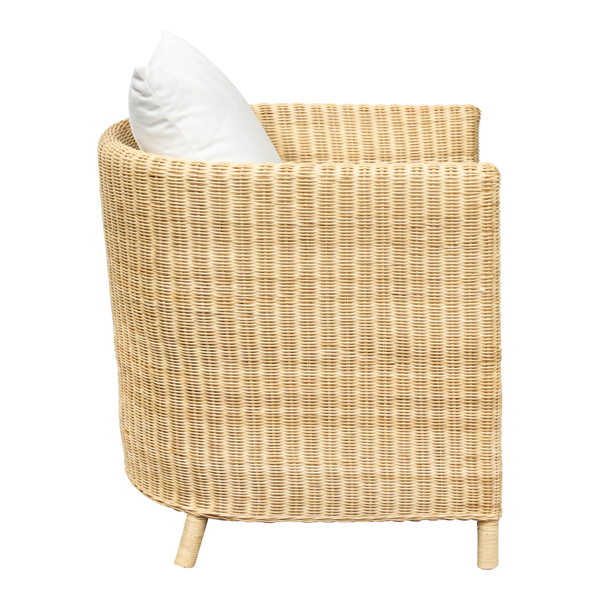 Rattansessel Hiltona, natur, inkl. Kissen