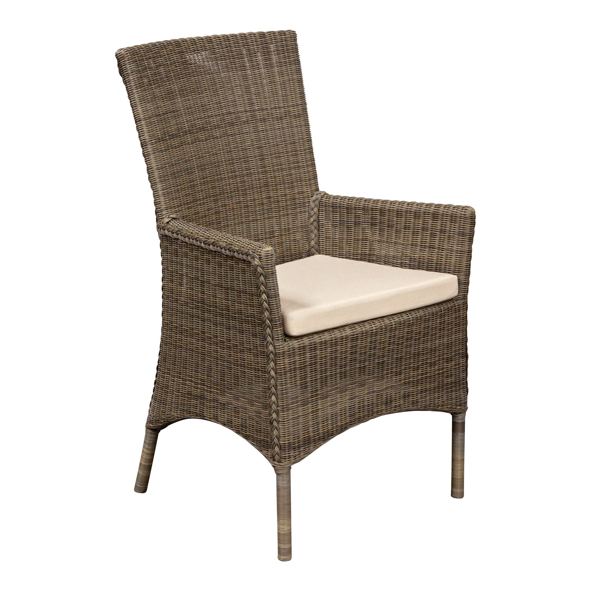Gartensessel Para, grau, Polyrattan