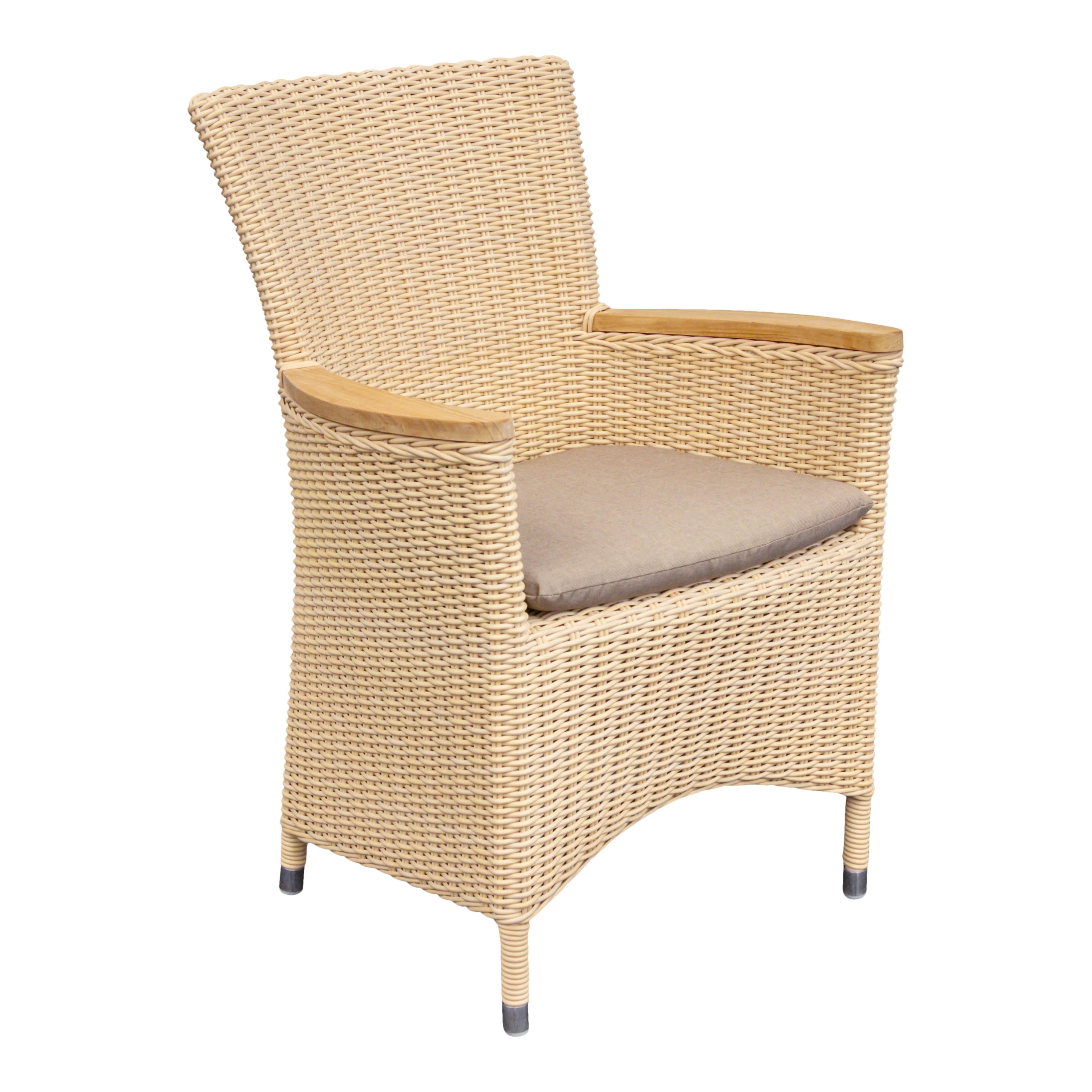 Geflecht Sessel Sapporo Highback, kubu altweiß
