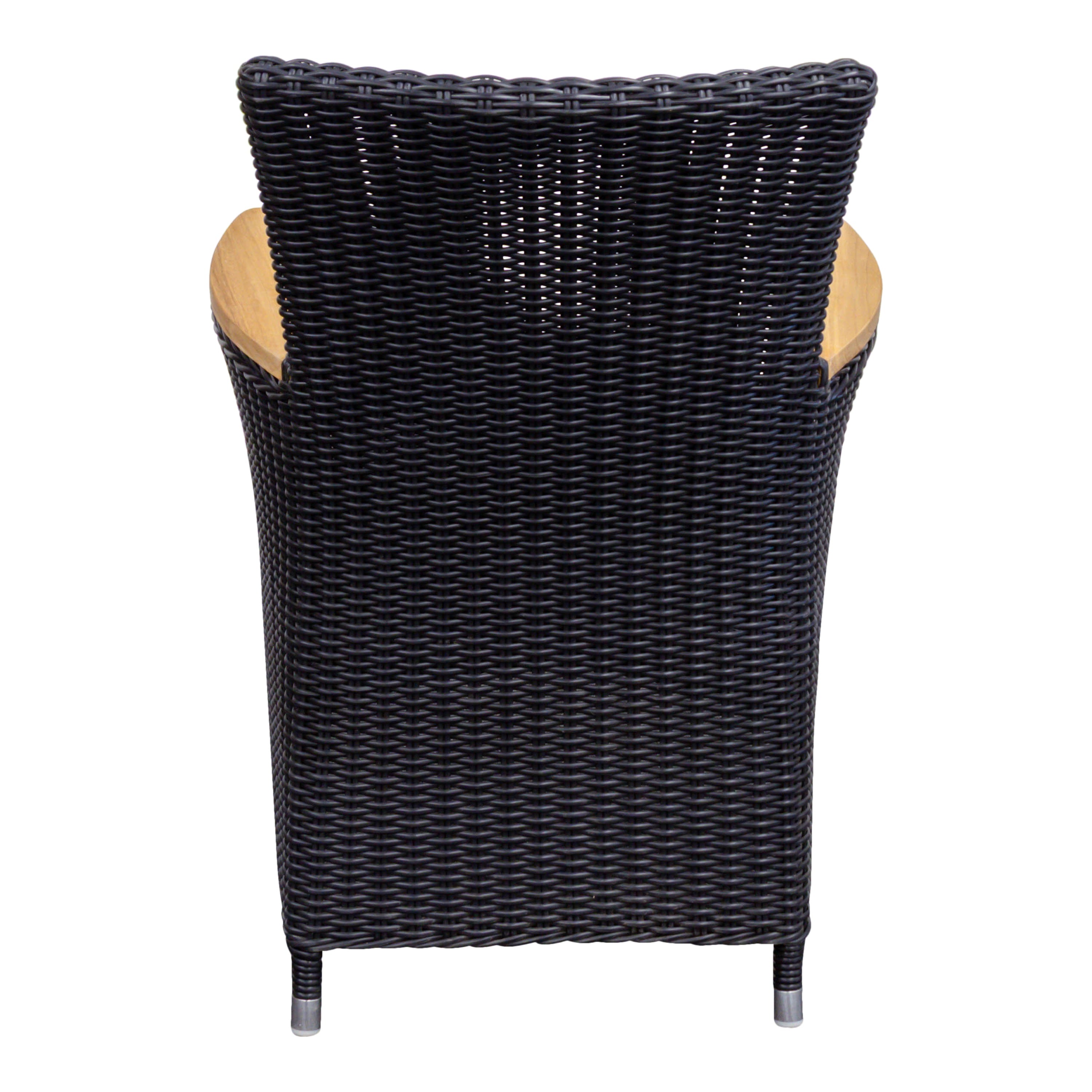 Geflecht Sessel Sapporo Highback, kubu schwarz