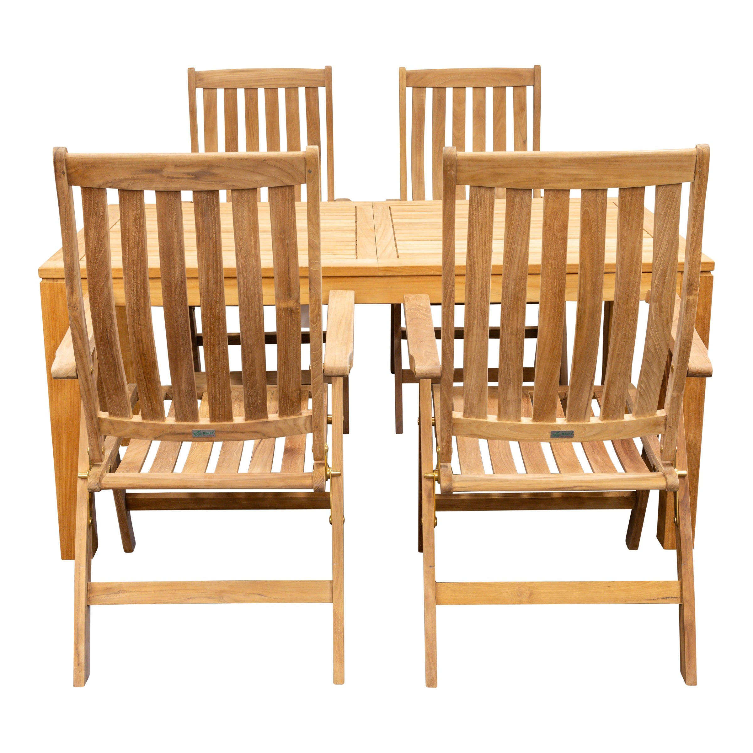 Gartenmöbel Set Minimalistik/Kediri, 5-teilig, für 4 Personen