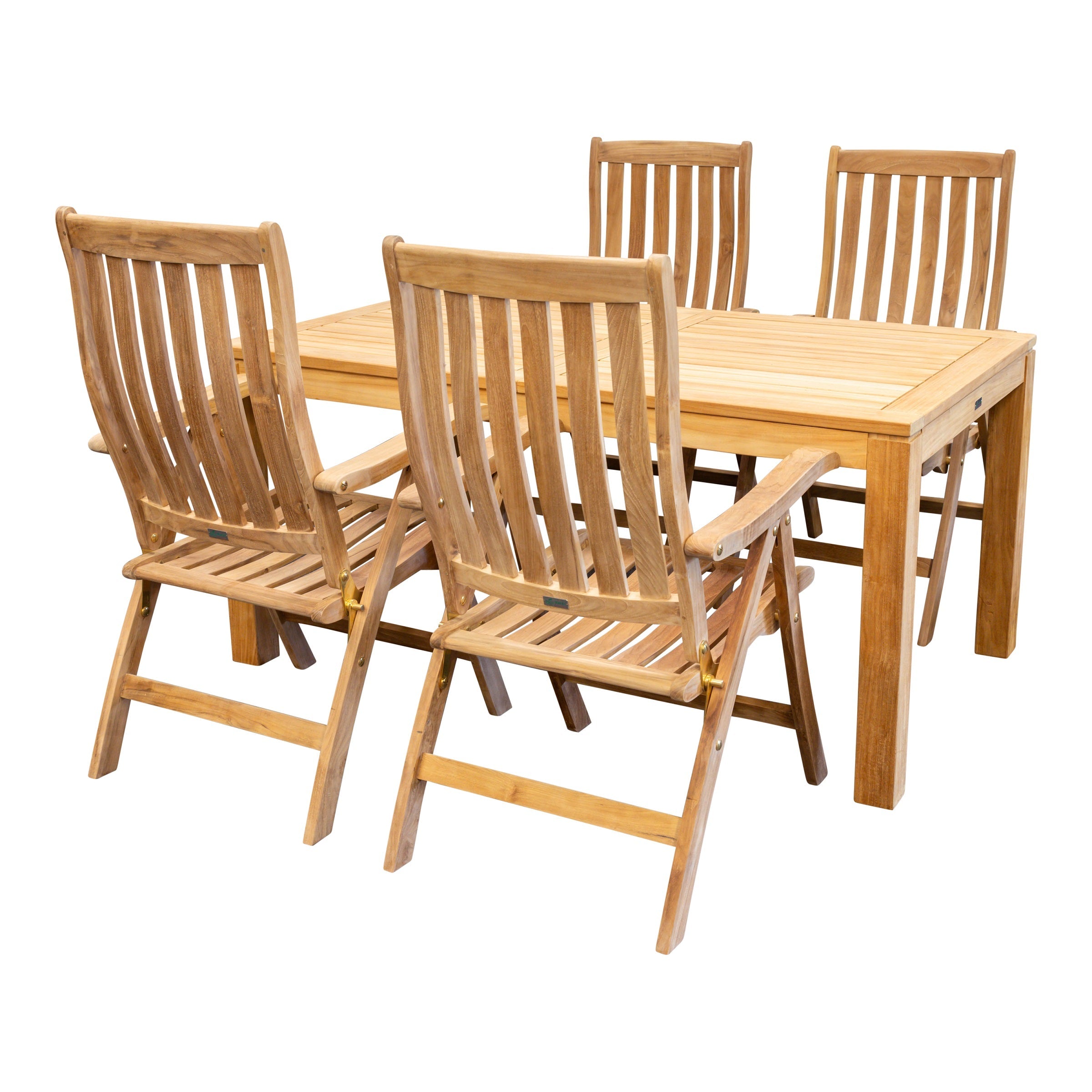 Gartenmöbel Set Minimalistik/Kediri, 5-teilig, für 4 Personen
