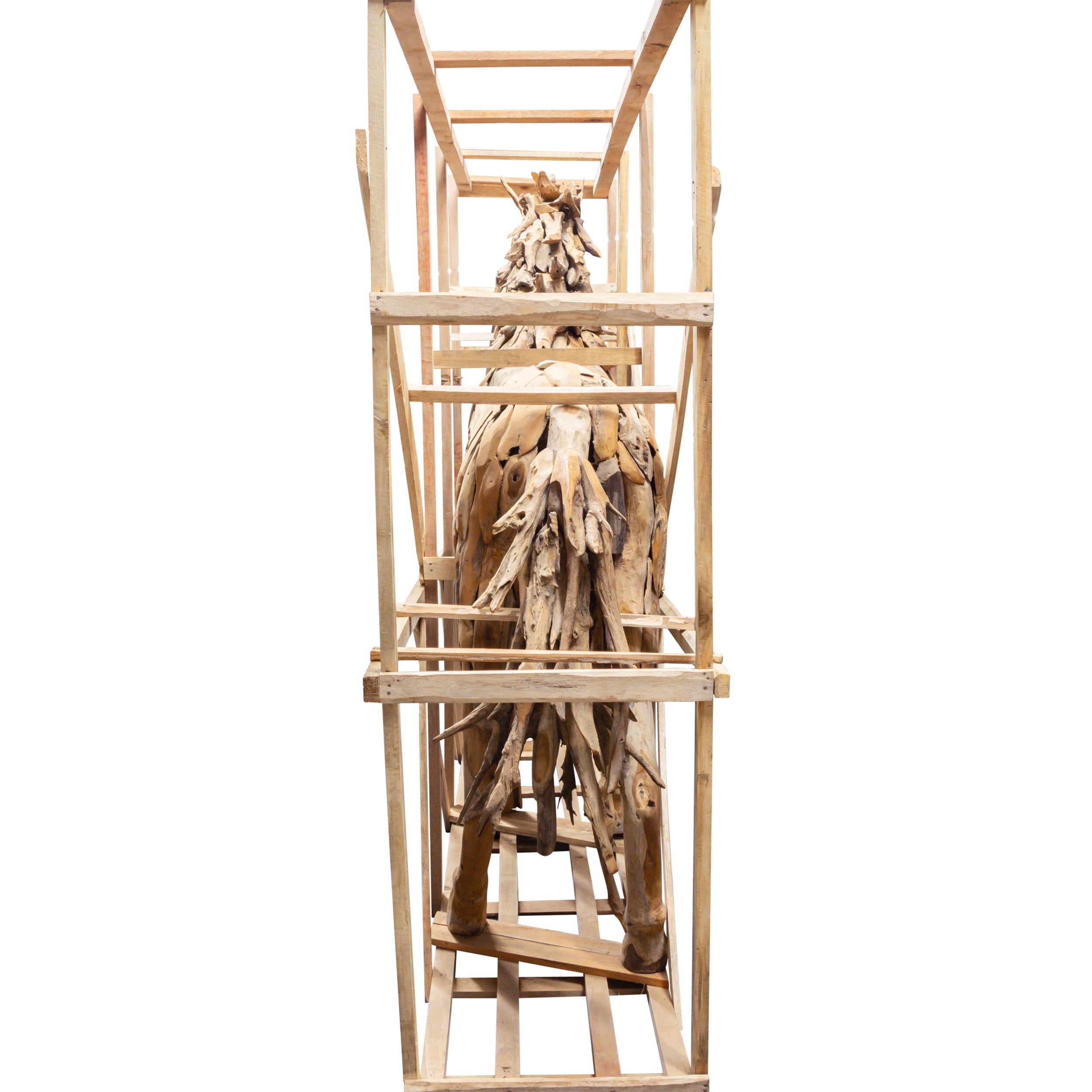 Pferd Statue aus Wurzelholz