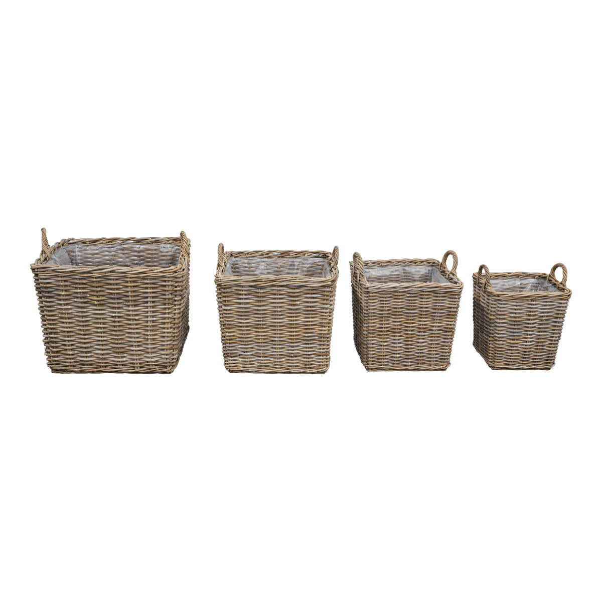 Großer Rattankorb mit Henkel, 70x70cm, XL