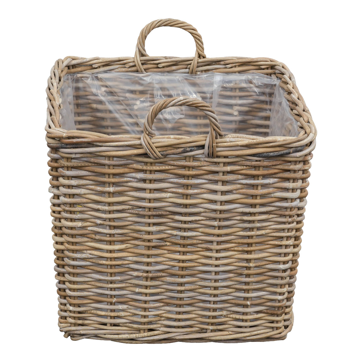 Großer Rattankorb mit Henkel, 70x70cm, XL