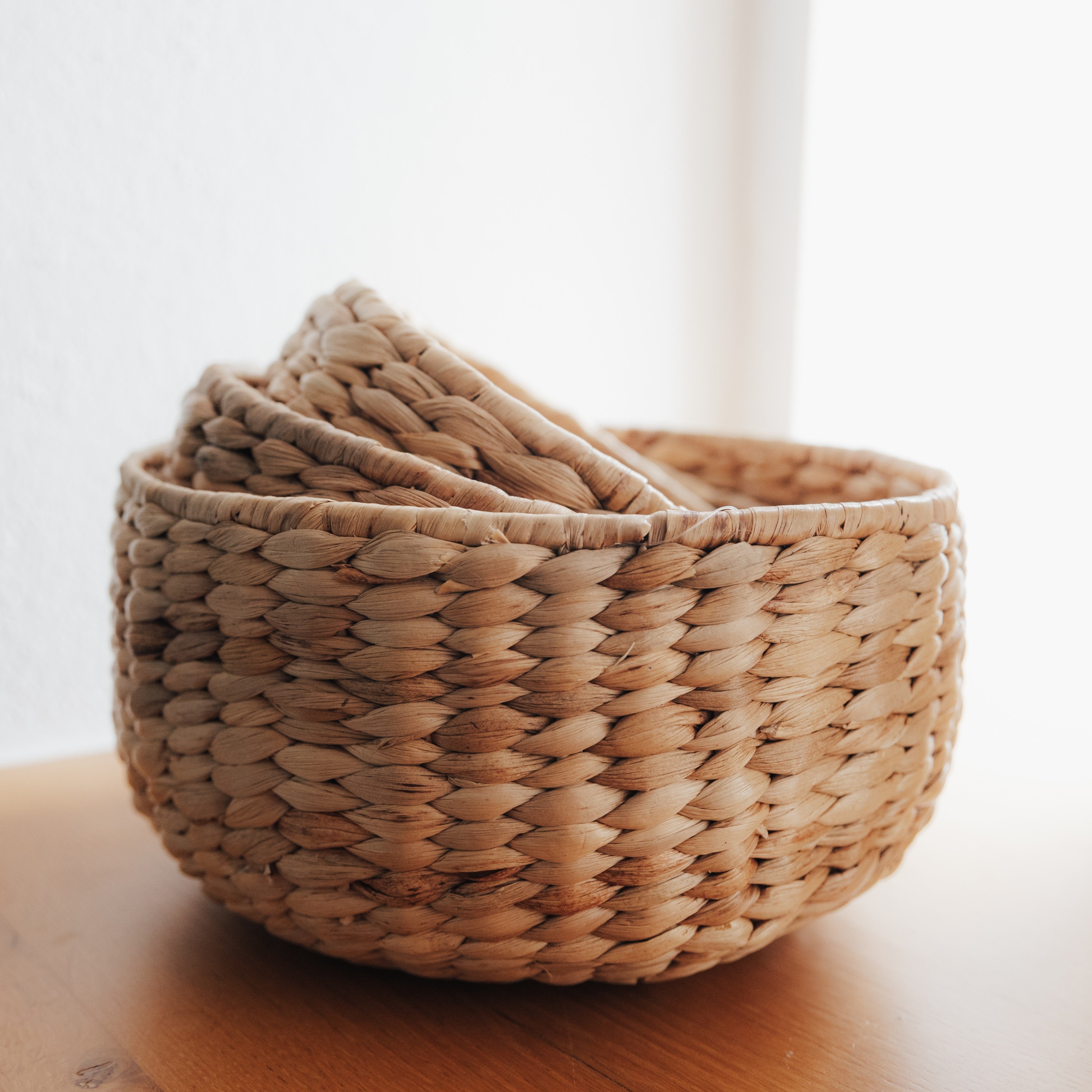 Schale aus Wasserhyazinthe, Set, 3-teilig