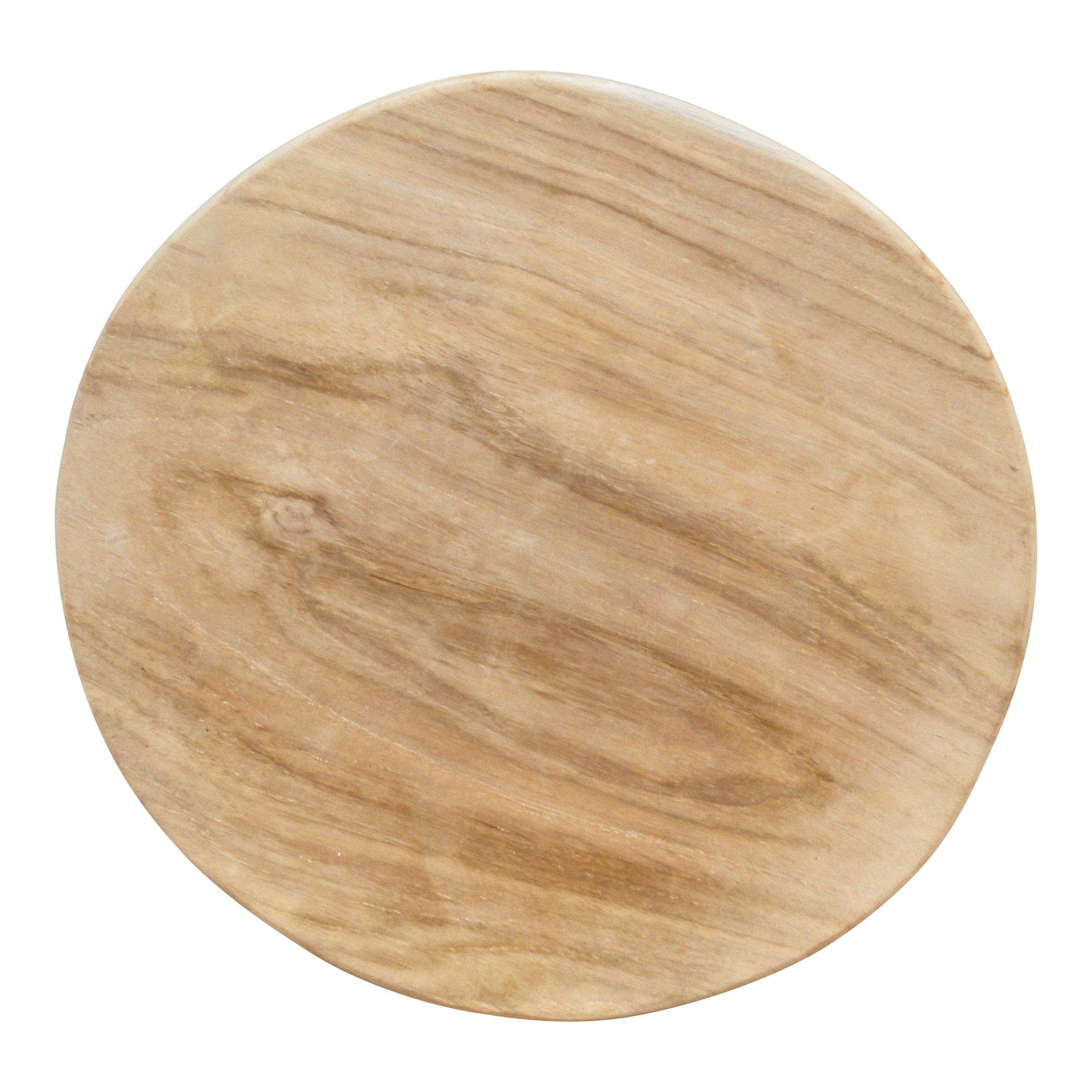 Schneidebrett aus Teakholz, rund, 30cm