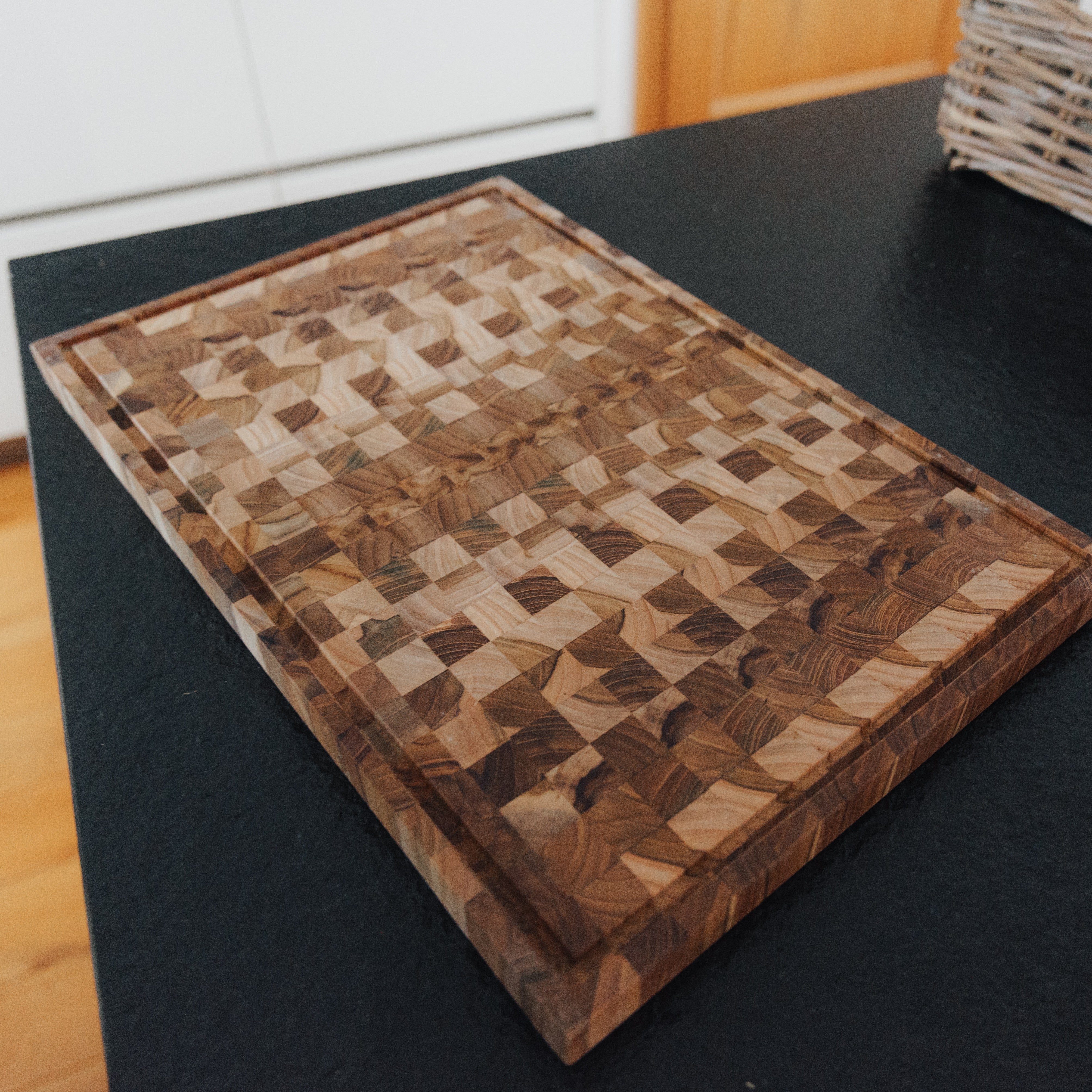 Schneidebrett Teakholz, 35x25x2,5cm, S