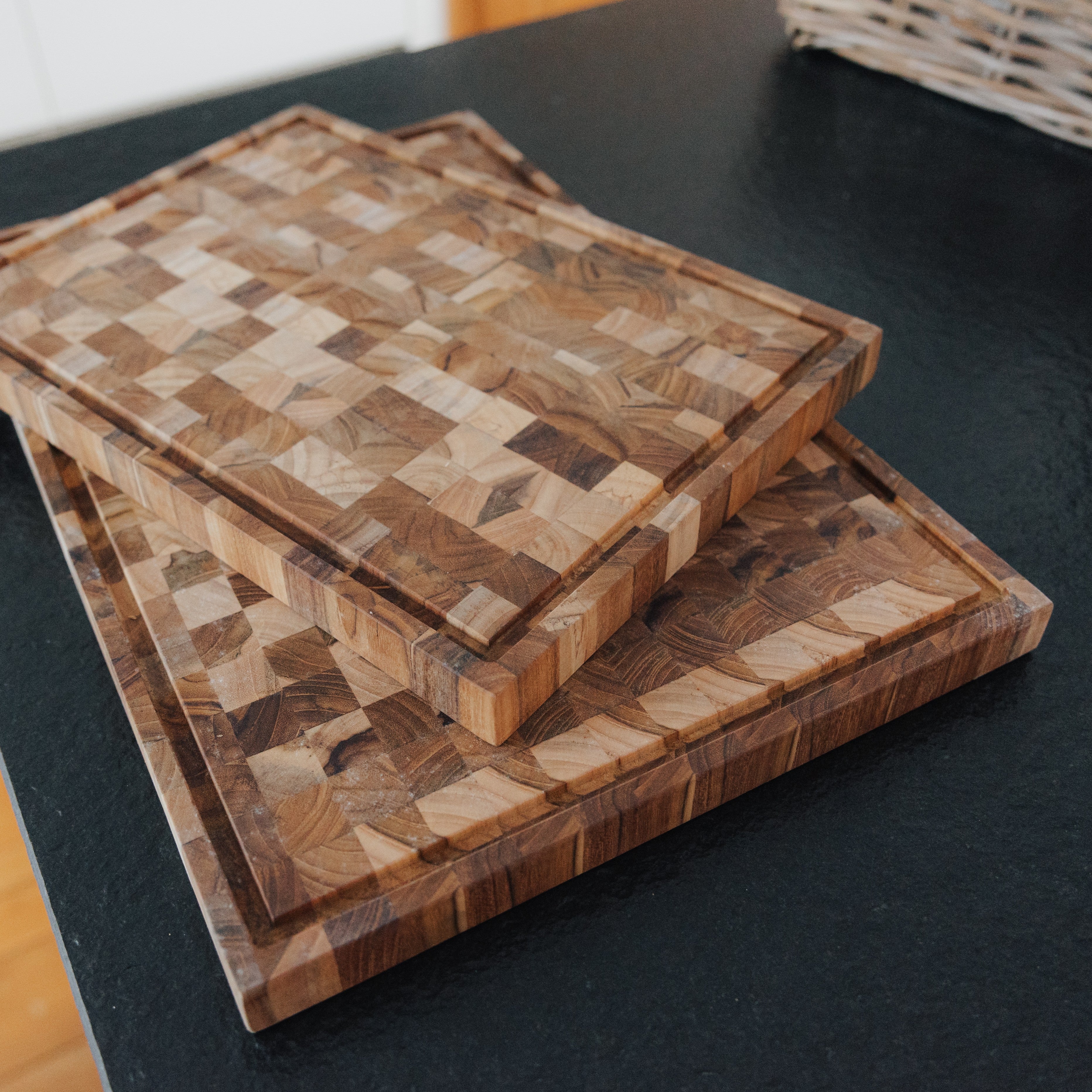 Schneidebrett Teakholz, 35x25x2,5cm, S