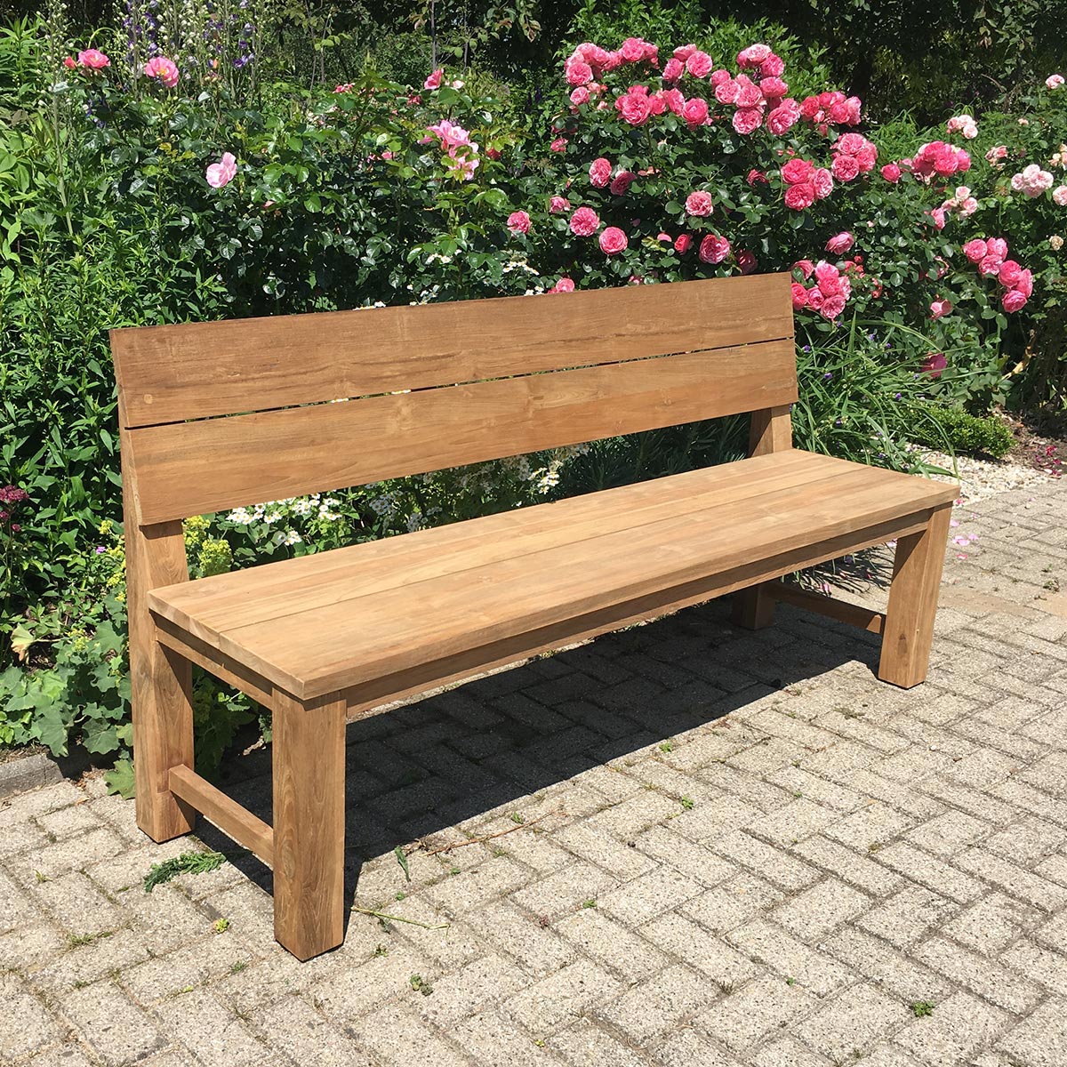 Teak Gartenbank Porto, 220 cm