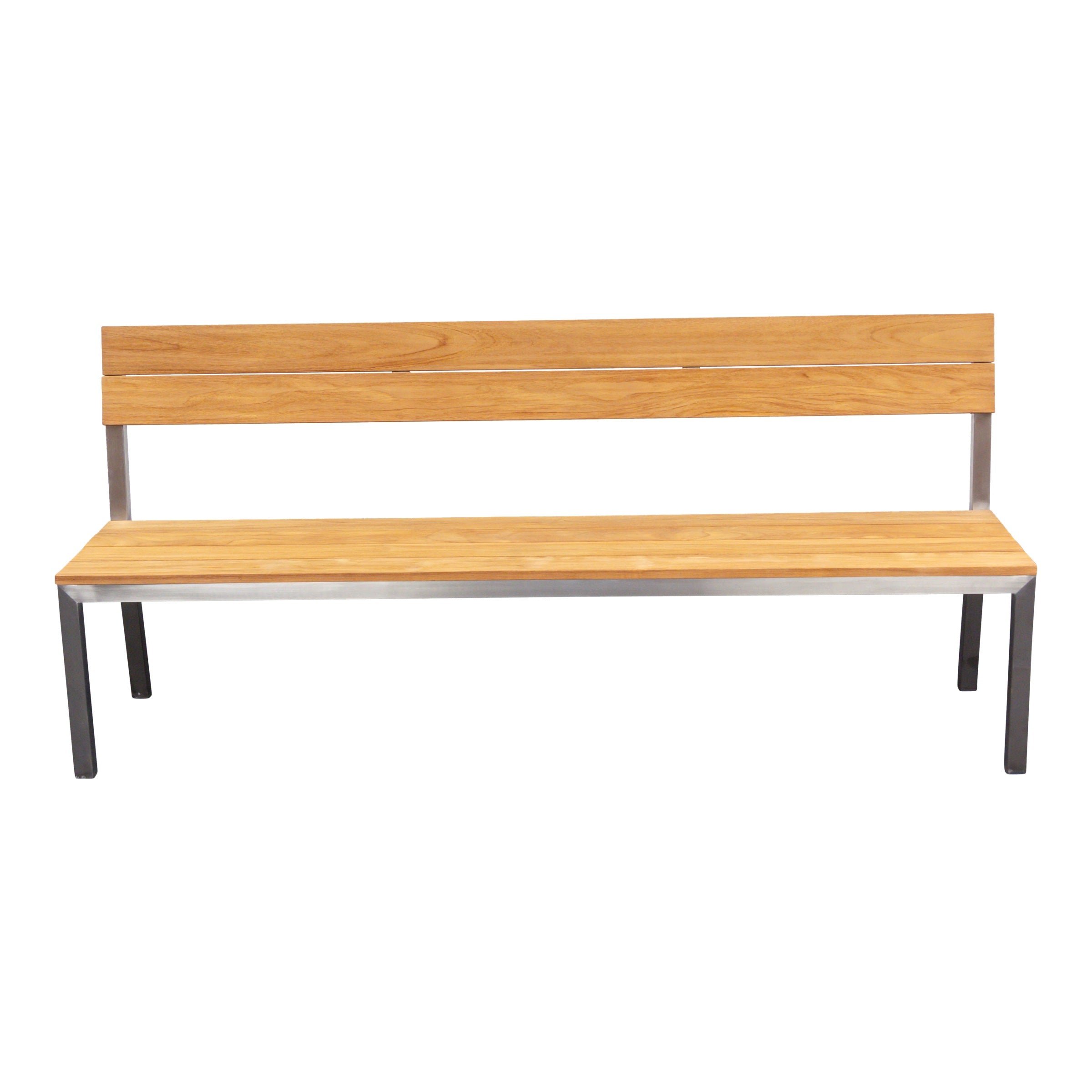 Gartenbank Monaco, 200cm, mit Edelstahlgestell