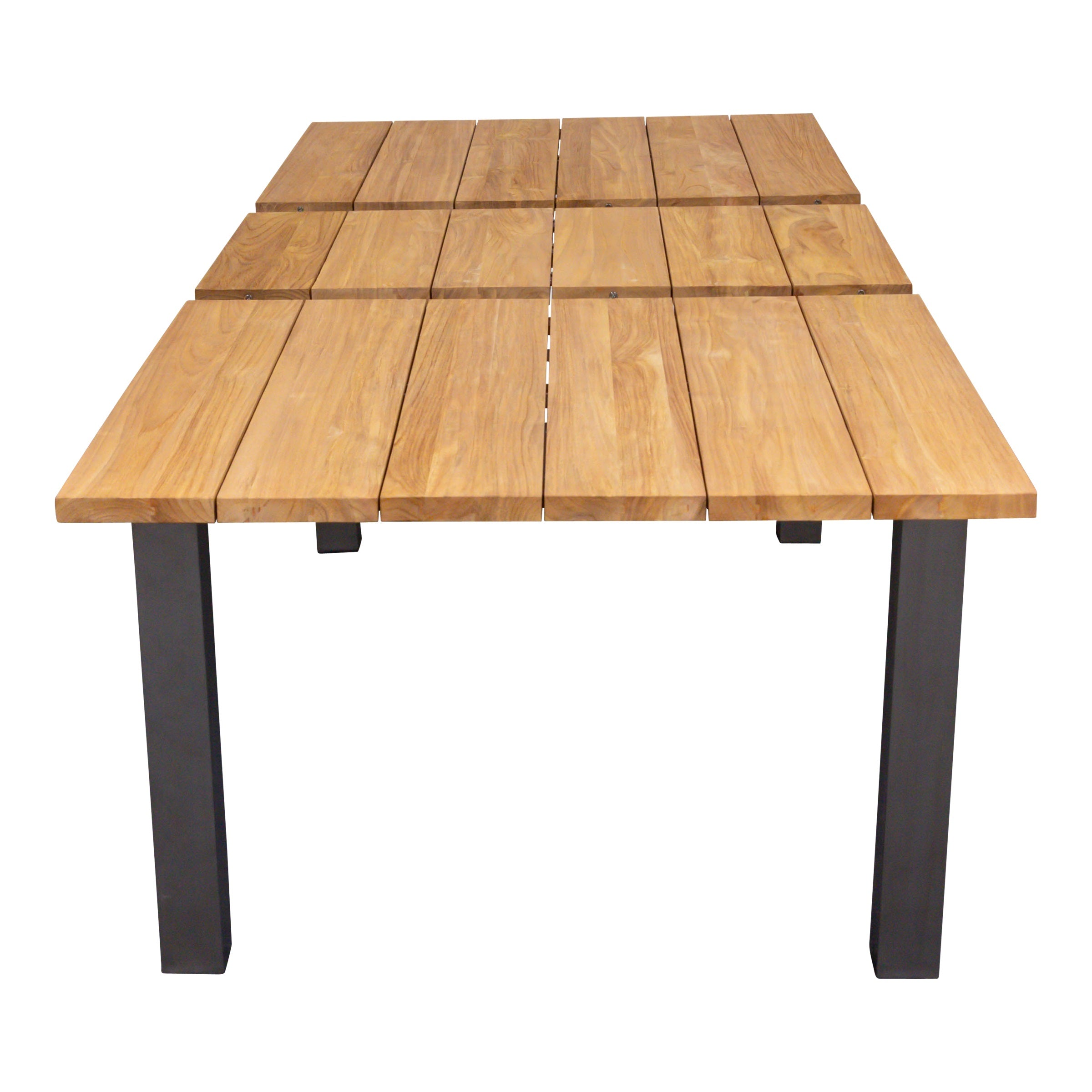 Ausziehbarer Gartentisch Monaco, 180/240x 100cm, mit Edelstahlgestell