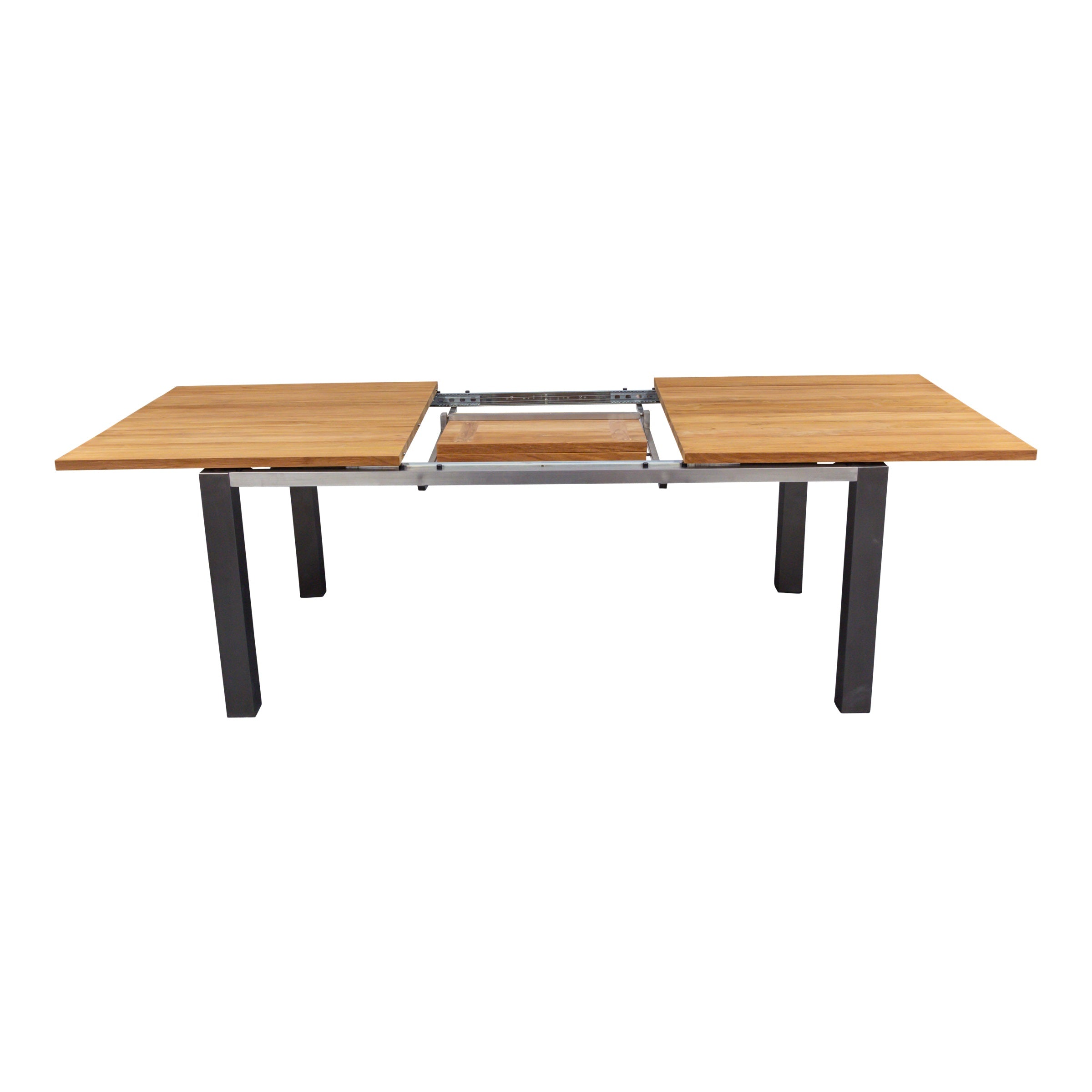 Ausziehbarer Gartentisch Monaco, 180/240x 100cm, mit Edelstahlgestell