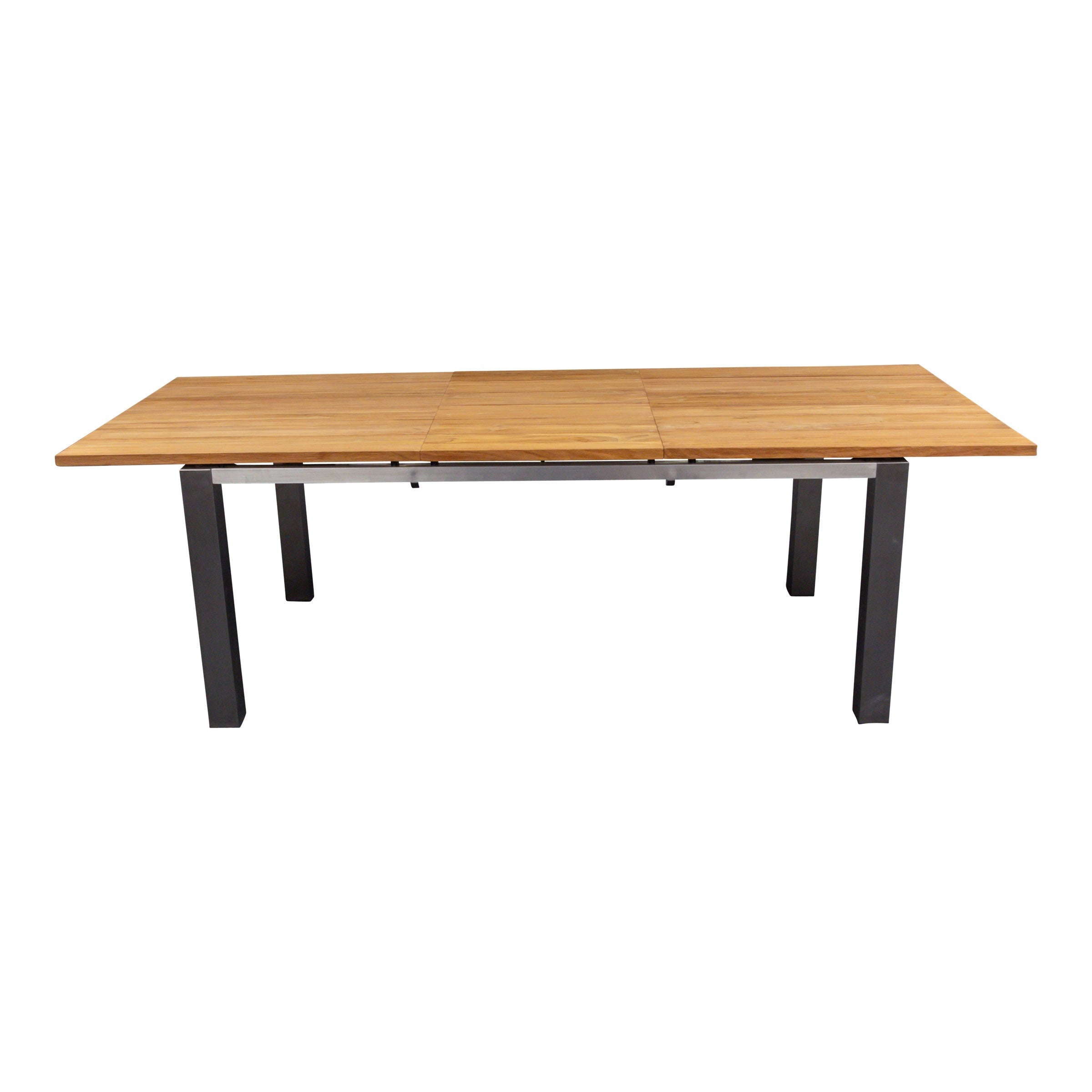 Ausziehbarer Gartentisch Monaco, 180/240x 100cm, mit Edelstahlgestell