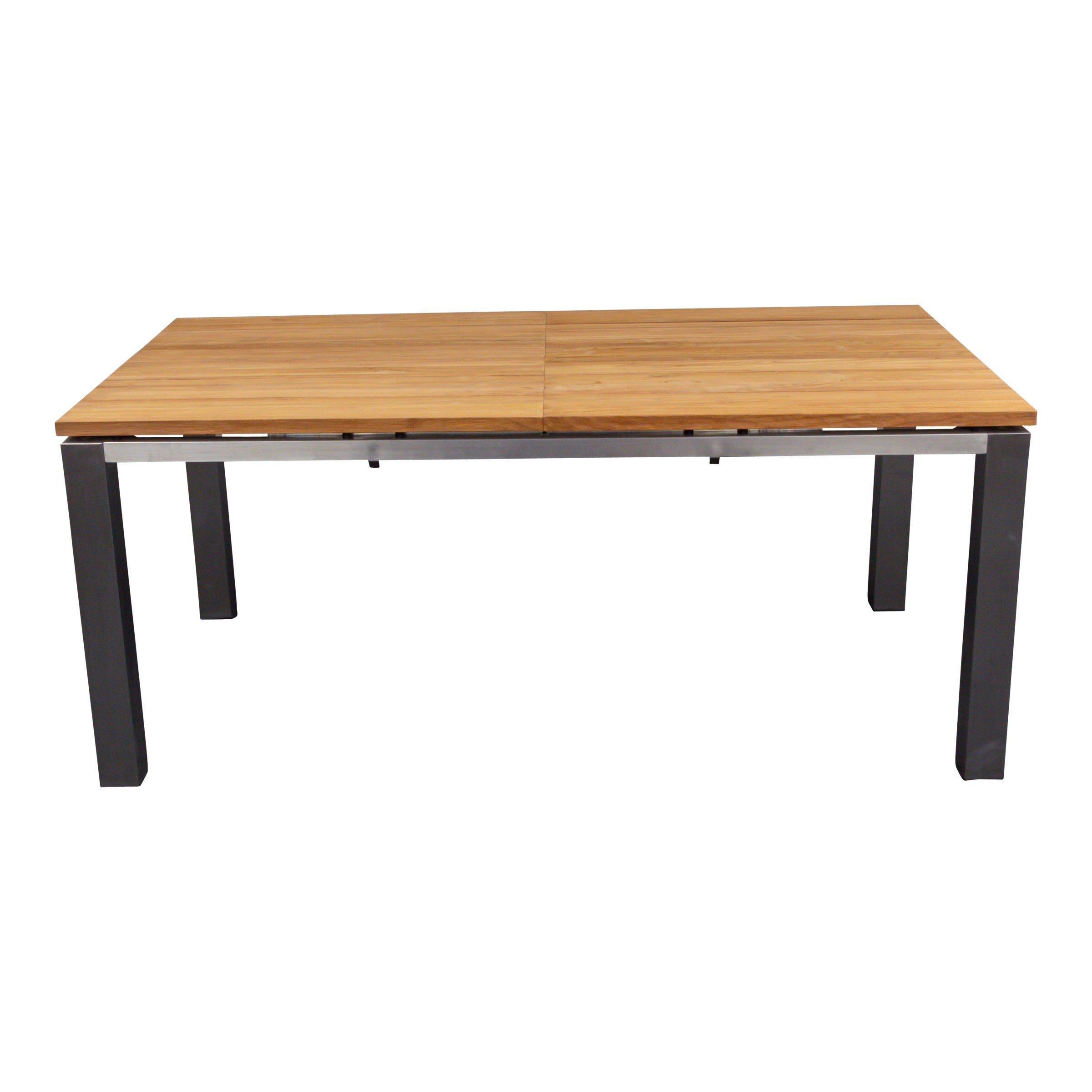 Ausziehbarer Gartentisch Monaco, 180/240x 100cm, mit Edelstahlgestell