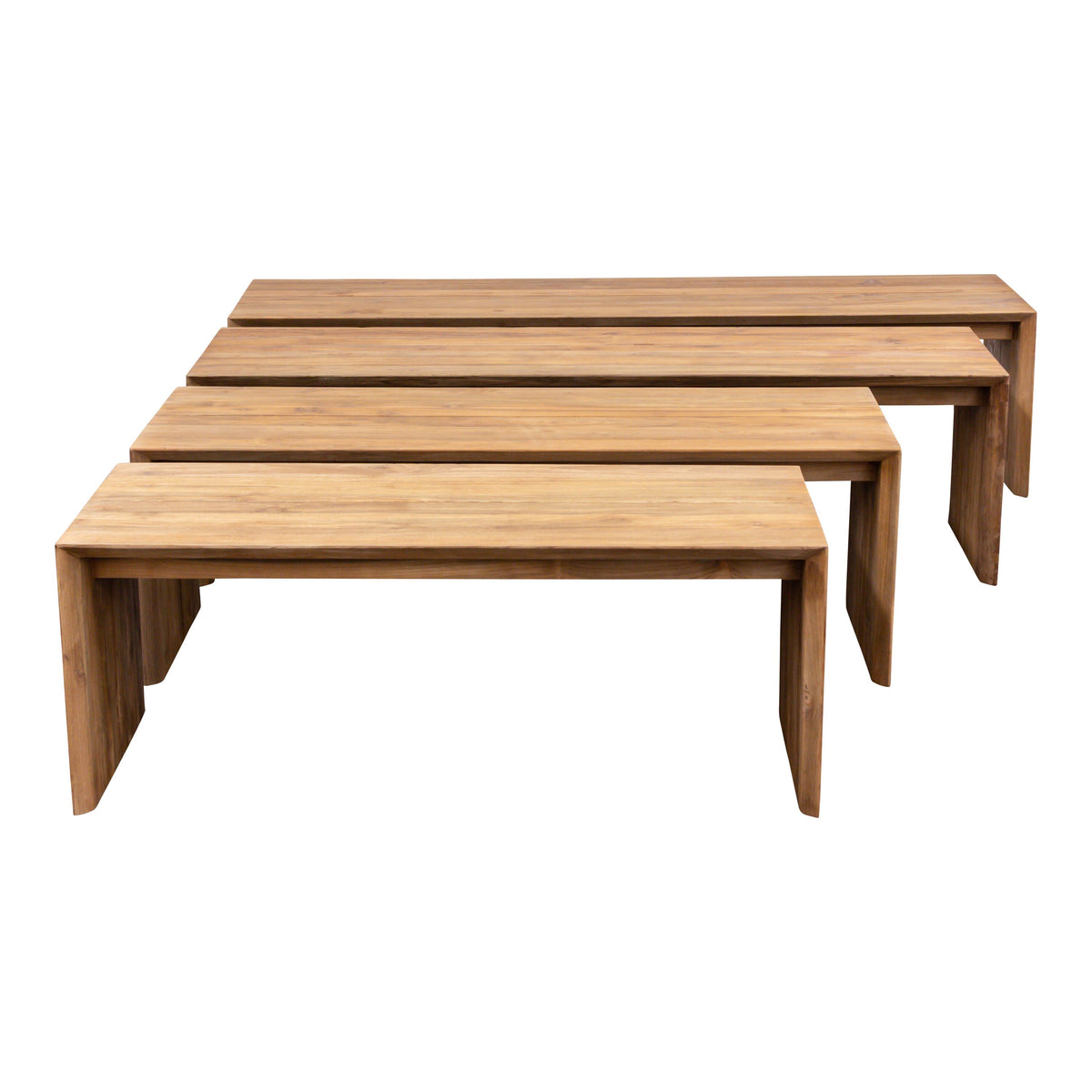 Gartenbank Sleek, lehnenlos, 190cm