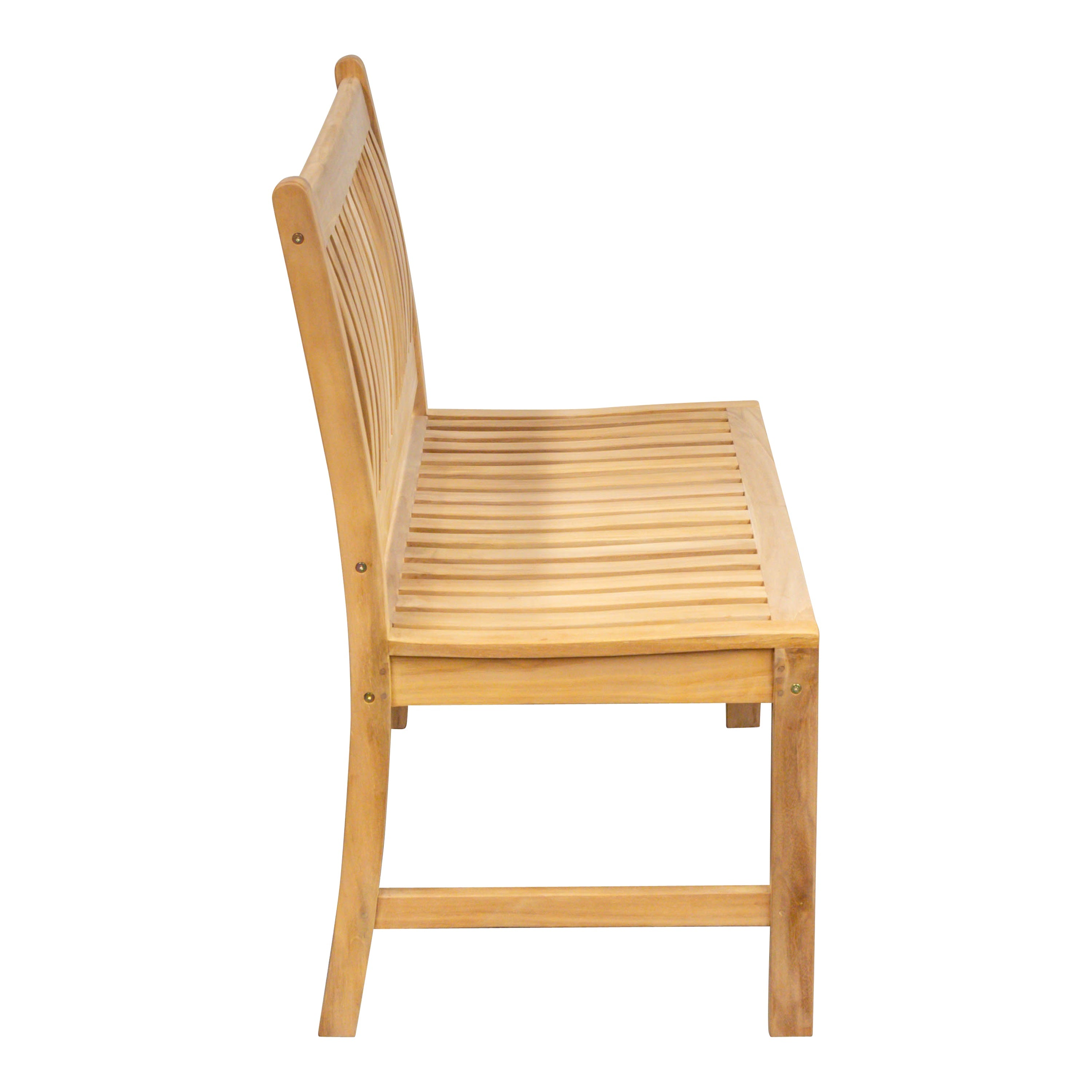 Teak Gartenbank Beaufort ohne Armlehne, verschraubt, 110 cm, Selbstmontage