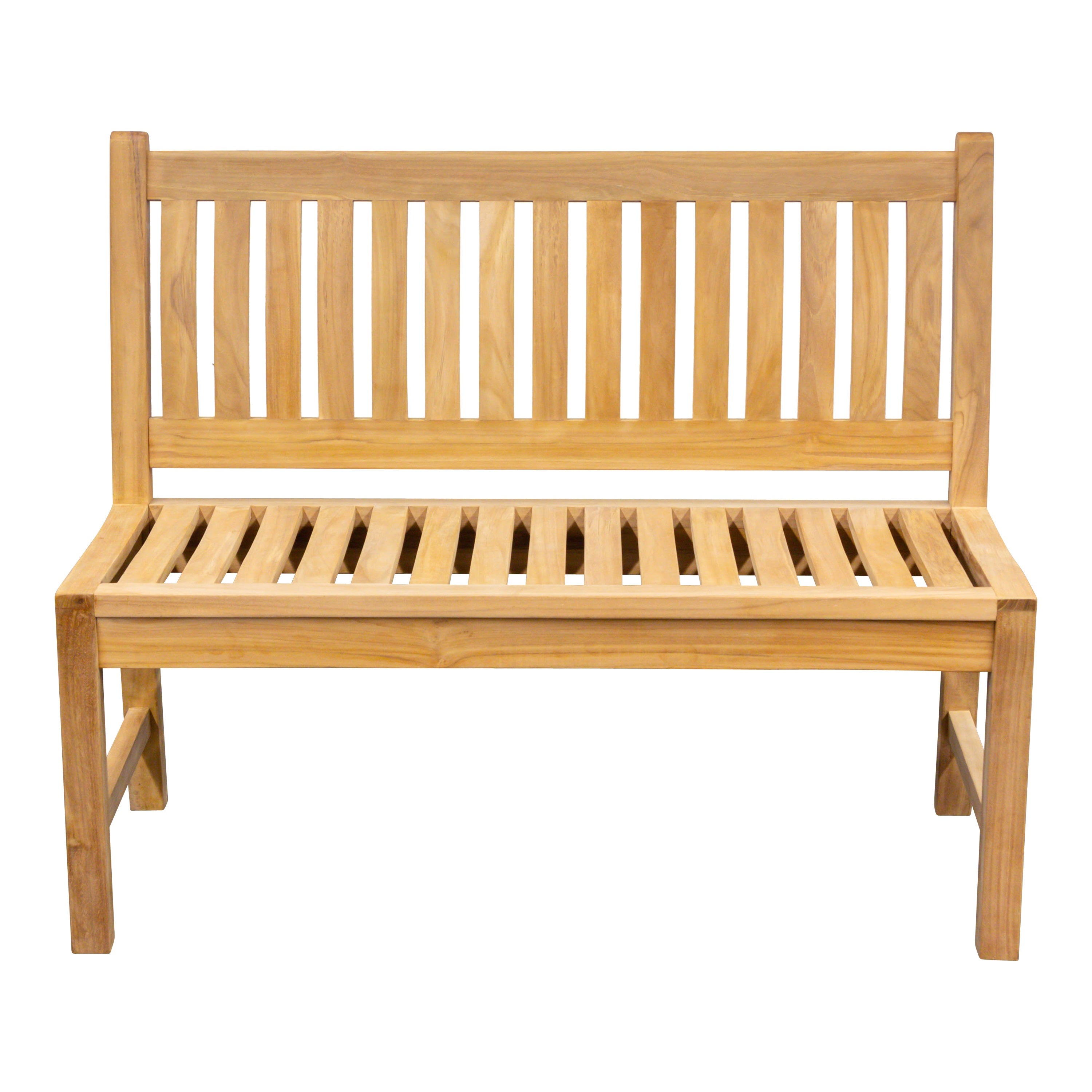 Teak Gartenbank Beaufort ohne Armlehne, verschraubt, 110 cm, Selbstmontage