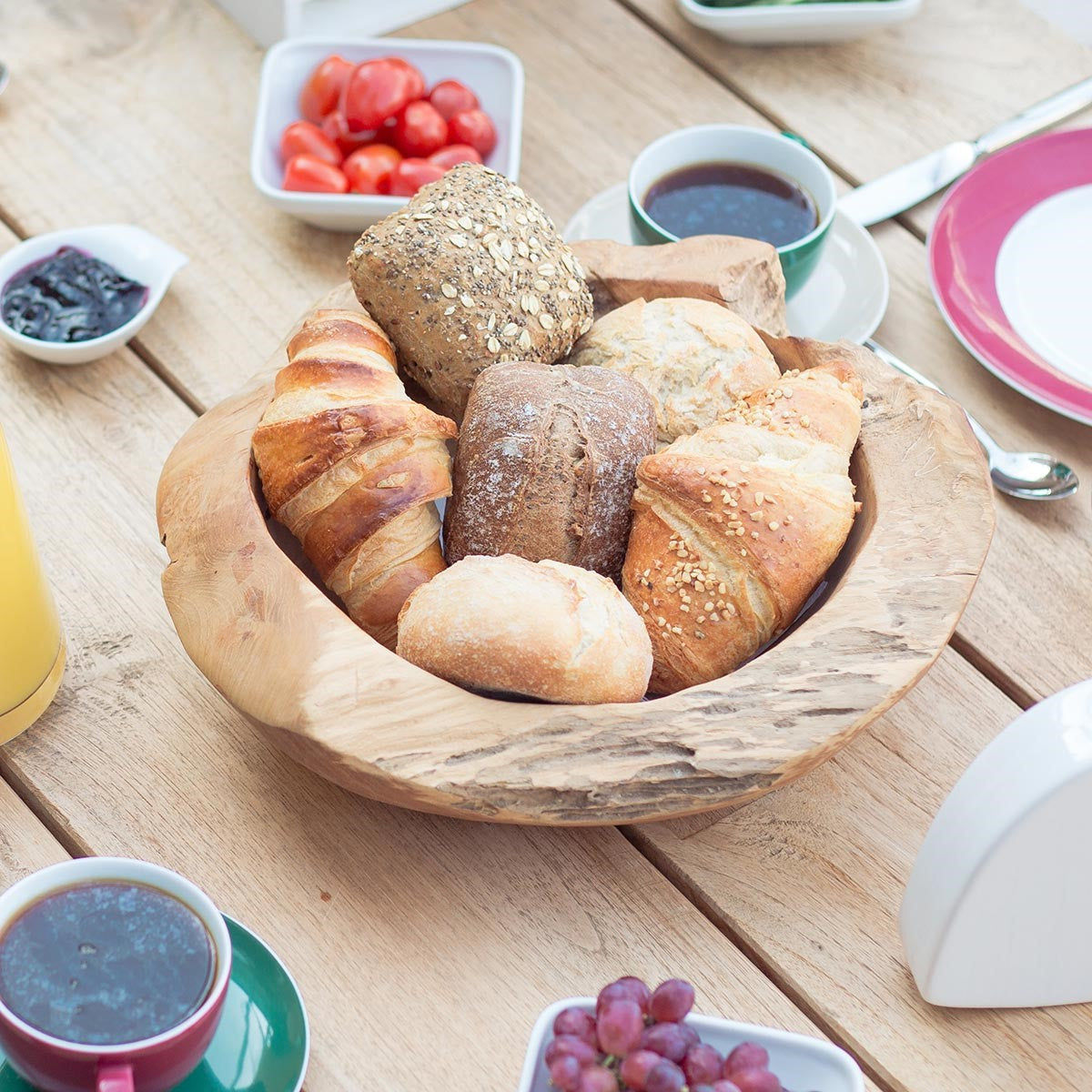 Wurzelholzschale, M- ca. 35cm D