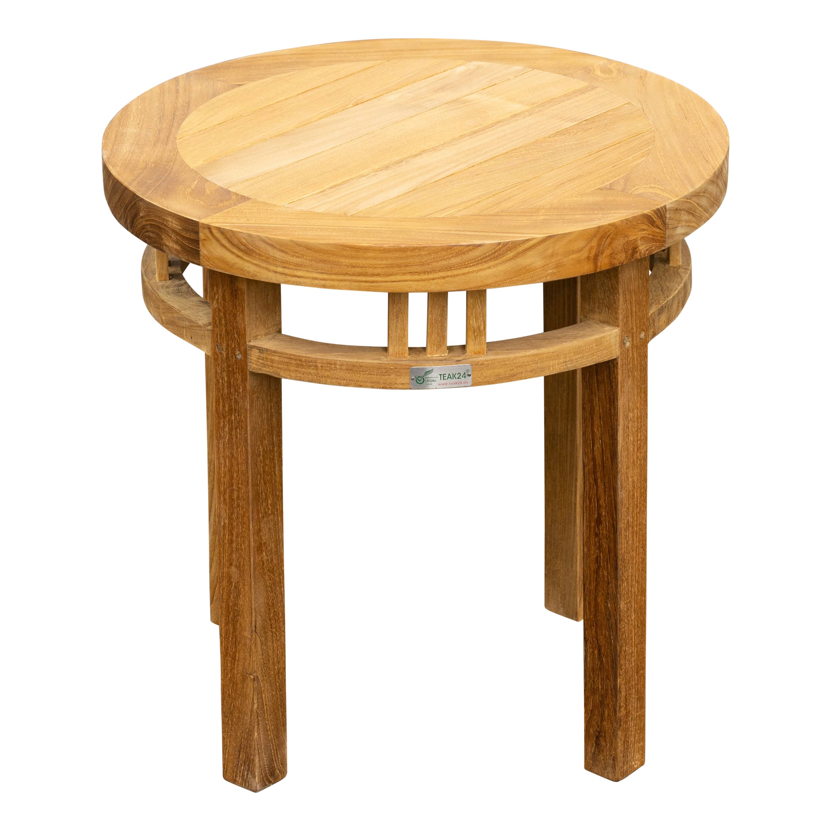 Teak Couchtisch Oxford, rund, 50 cm