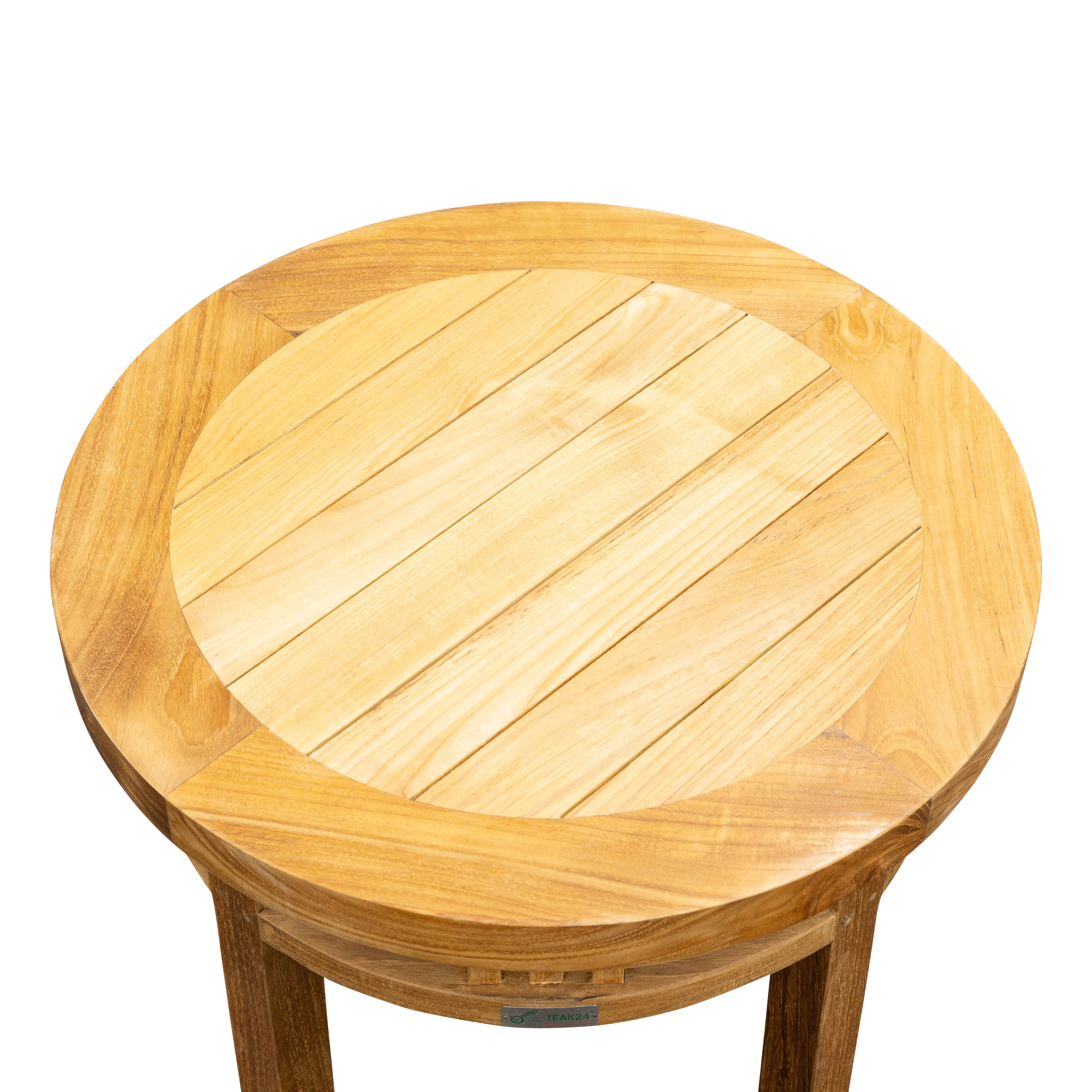 Teak Couchtisch Oxford, rund, 50 cm